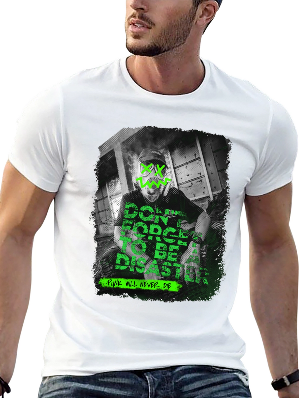 Edgy Graphic T-Shirt: Punk Will Never Die
