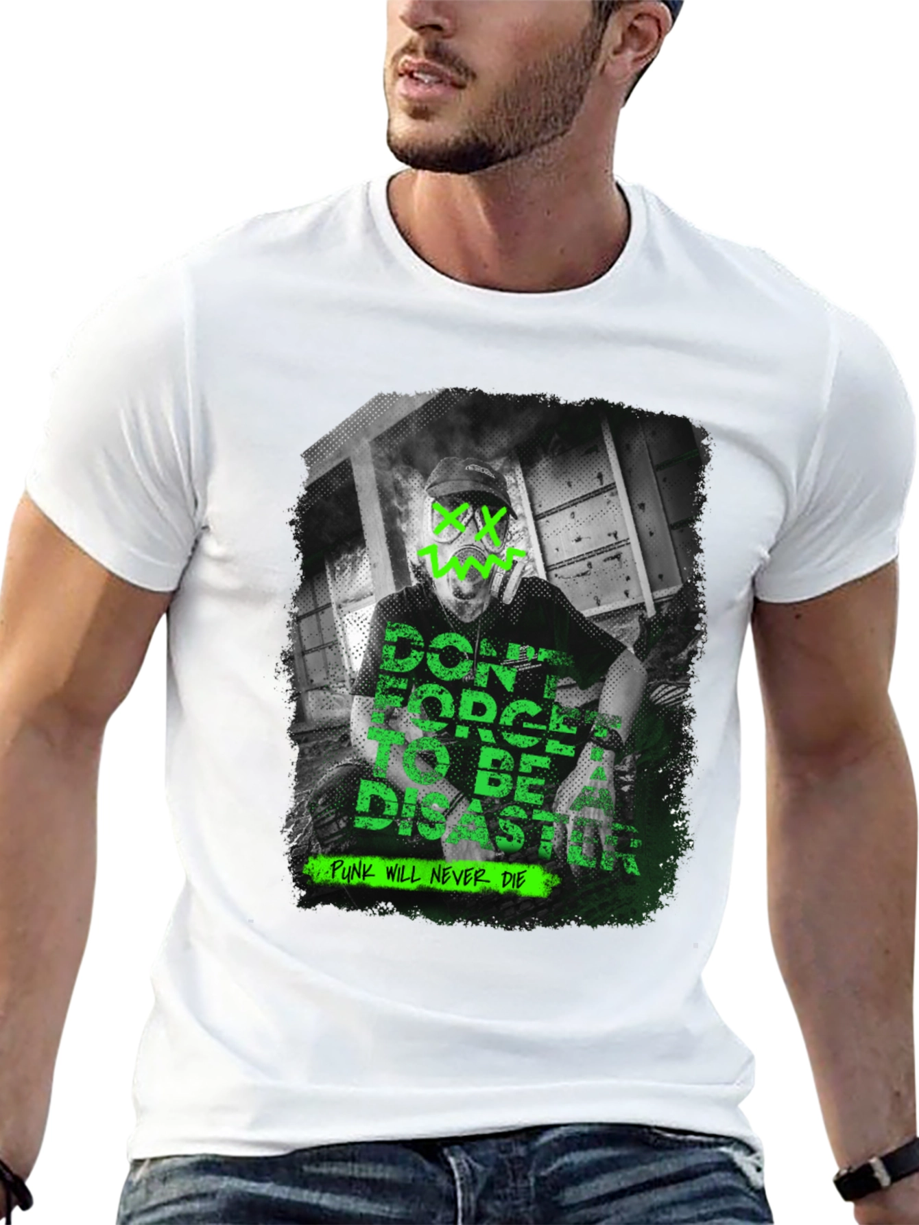 Edgy Graphic T-Shirt: Punk Will Never Die