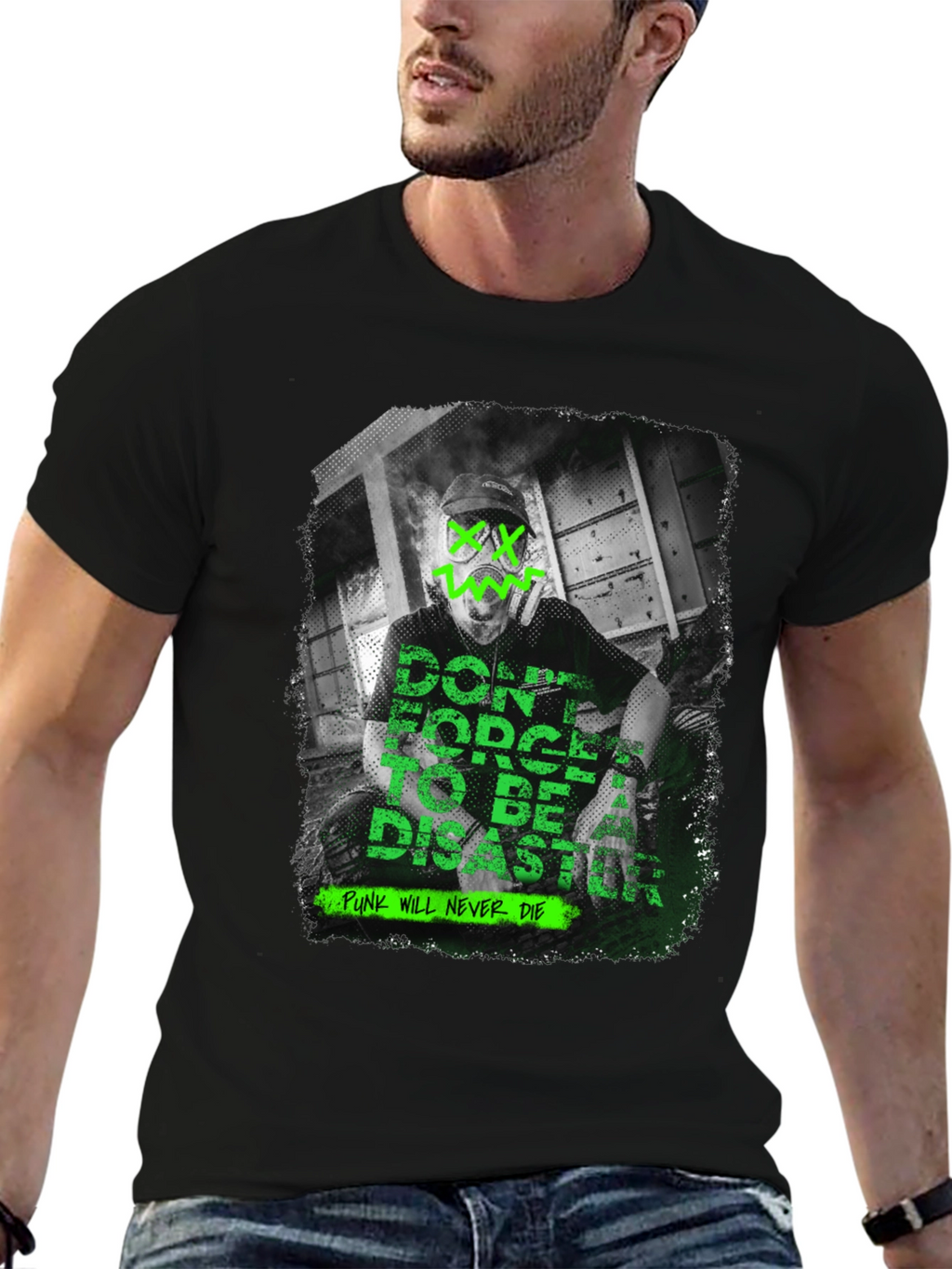 Edgy Graphic T-Shirt: Punk Will Never Die
