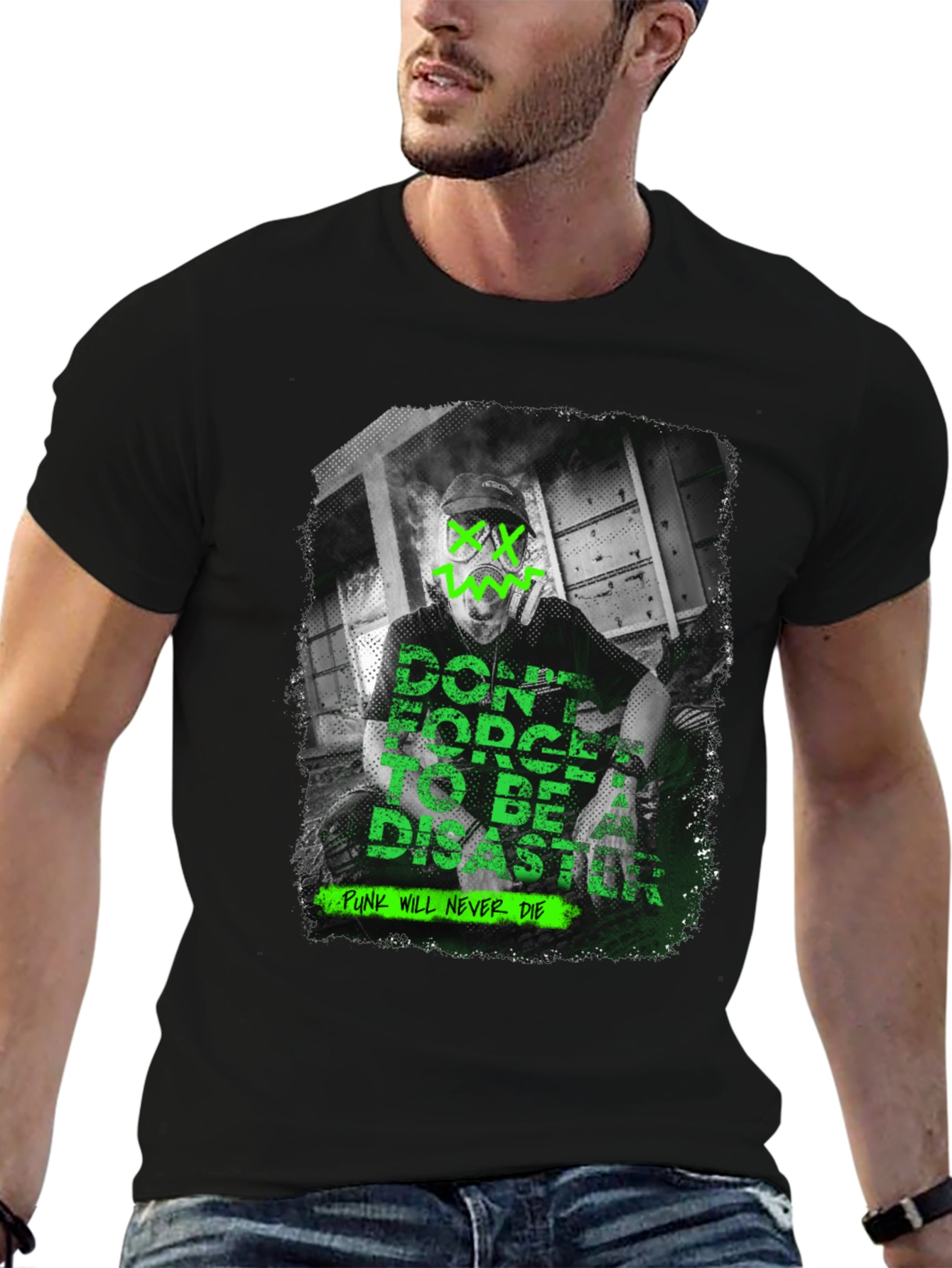 Edgy Graphic T-Shirt: Punk Will Never Die