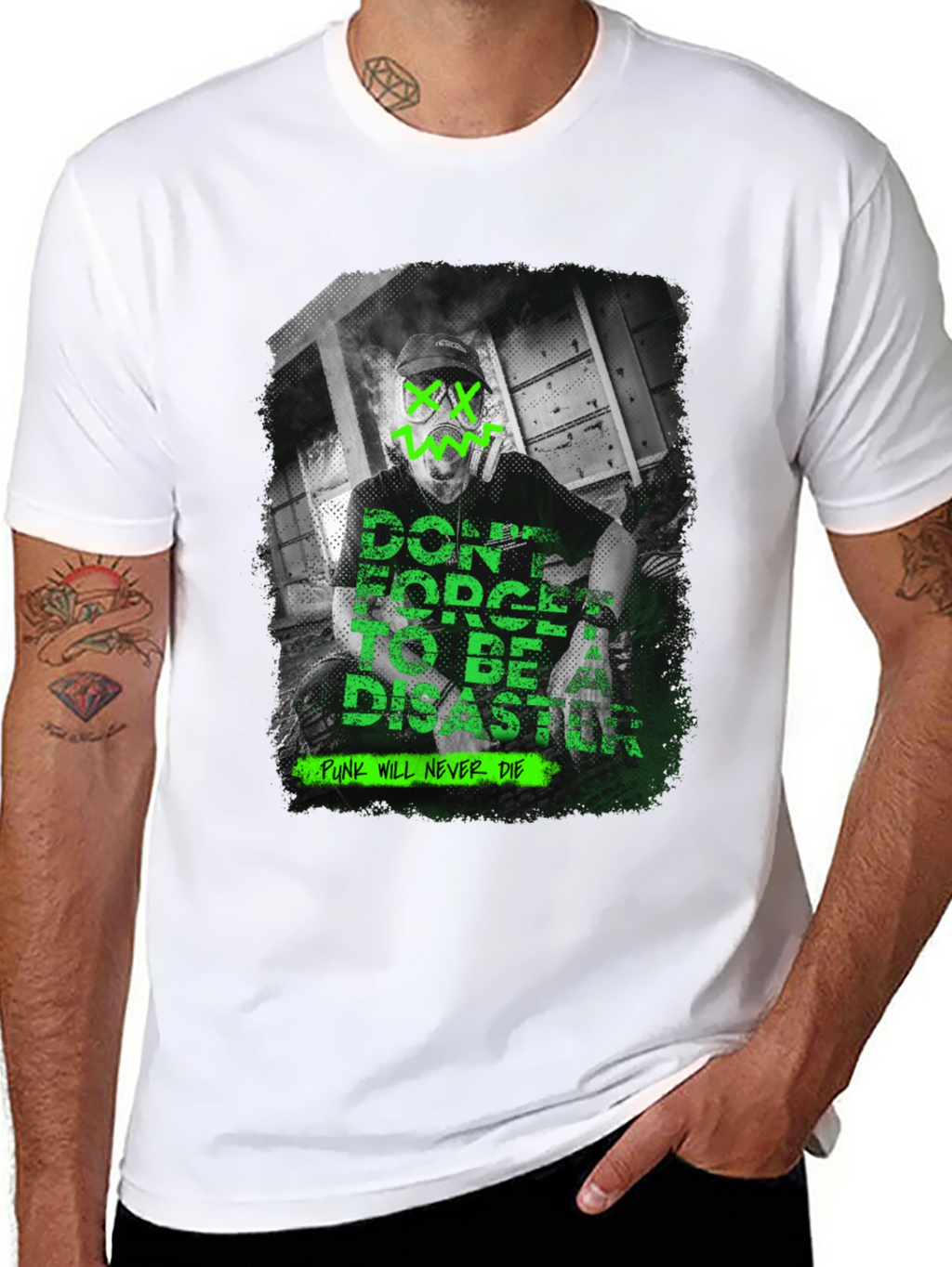 Edgy Graphic T-Shirt: Punk Will Never Die