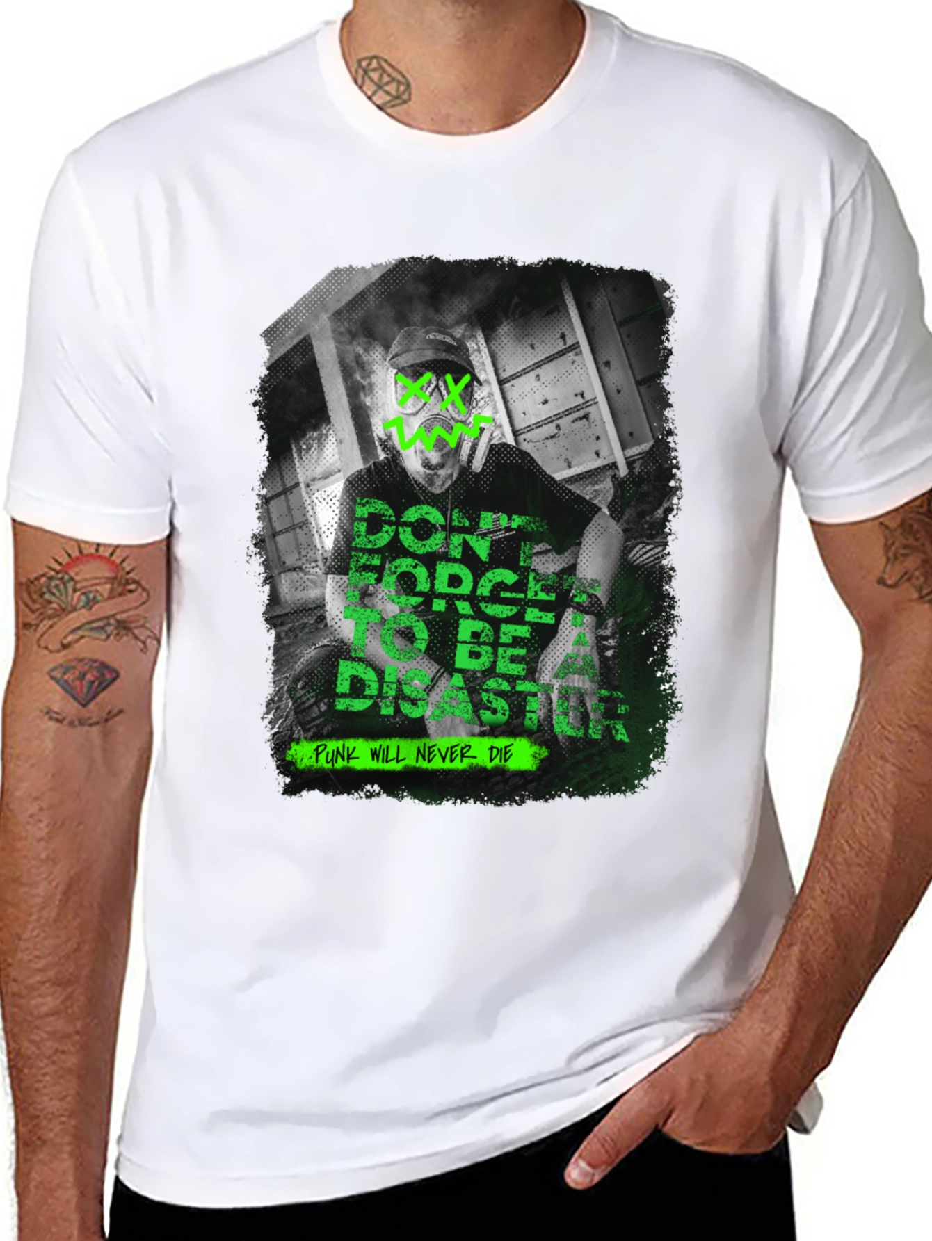 Edgy Graphic T-Shirt: Punk Will Never Die