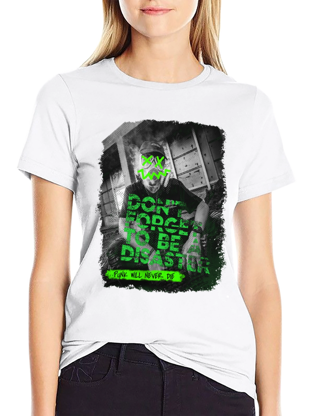 Edgy Graphic T-Shirt: Punk Will Never Die