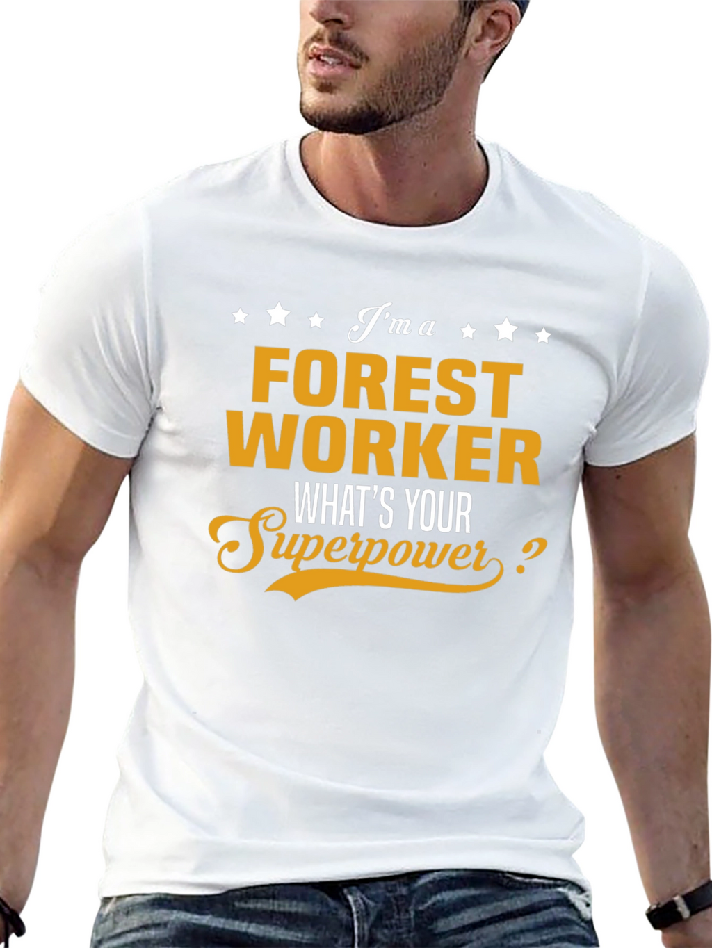 Forest Worker Superpower T-Shirt - Black