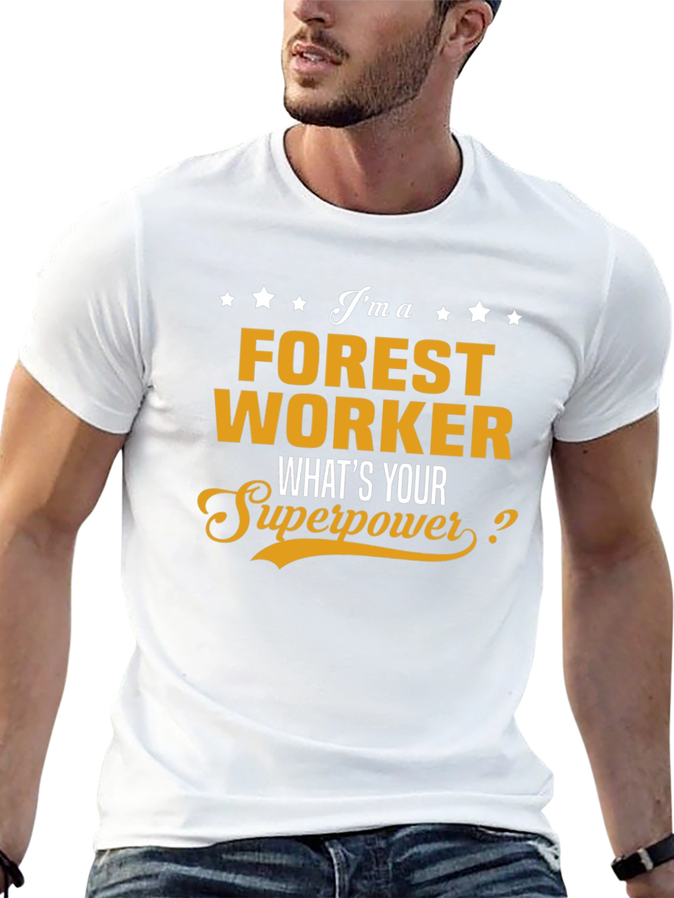 Forest Worker Superpower T-Shirt - Black