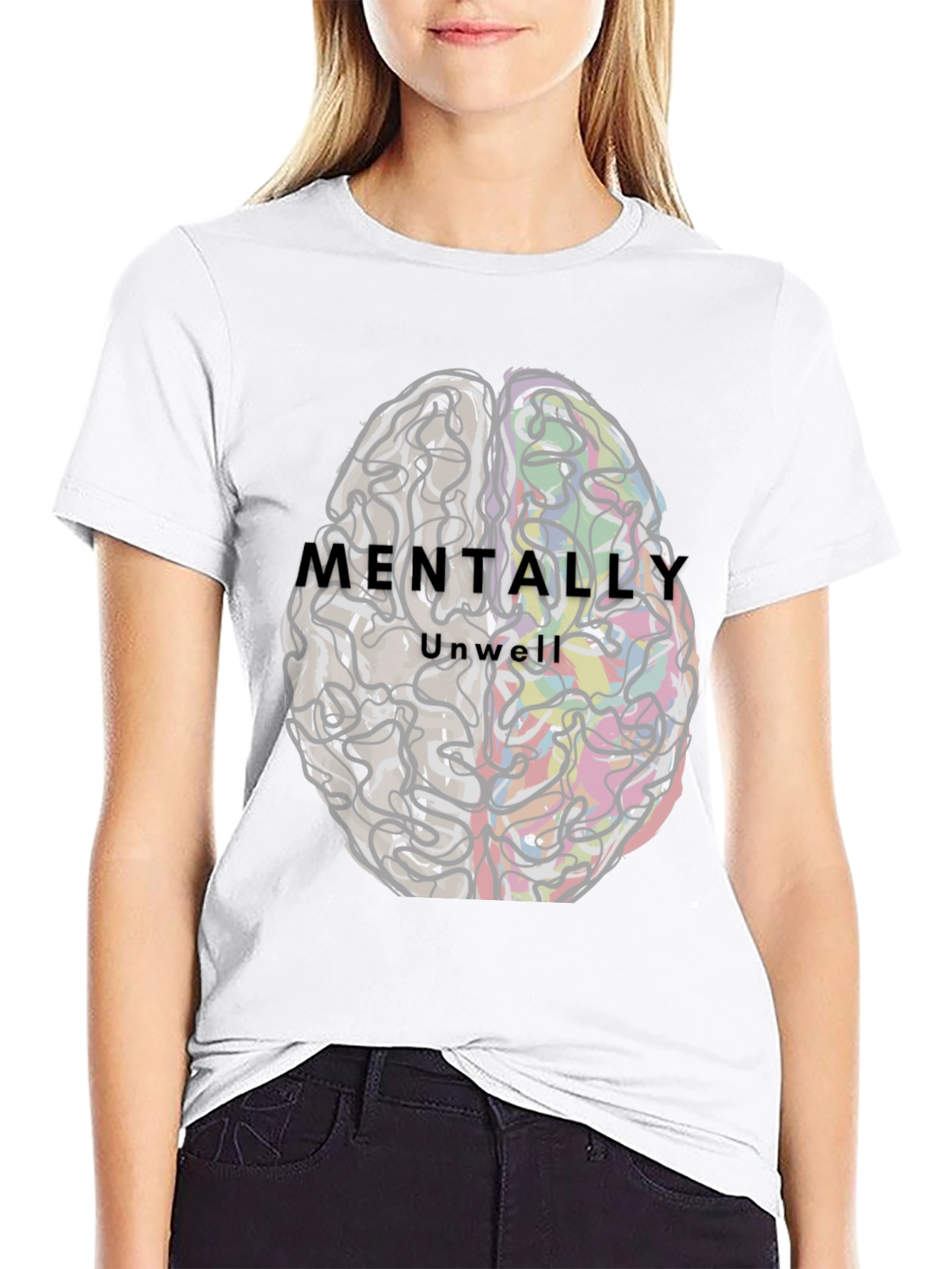 Mentally Unwell Brain Graphic Tee - Unisex