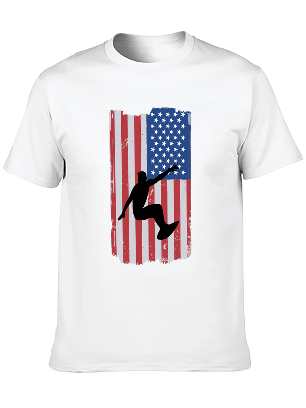 American Surfer Graphic Tee - Black Cotton T-Shirt