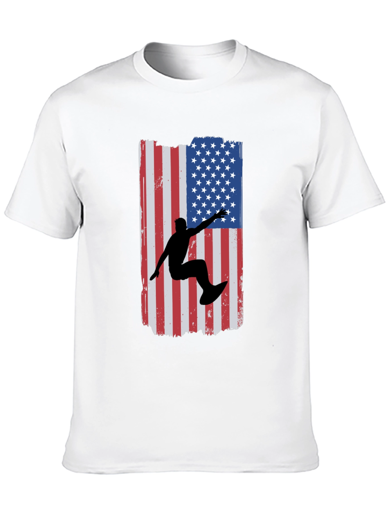American Surfer Graphic Tee - Black Cotton T-Shirt