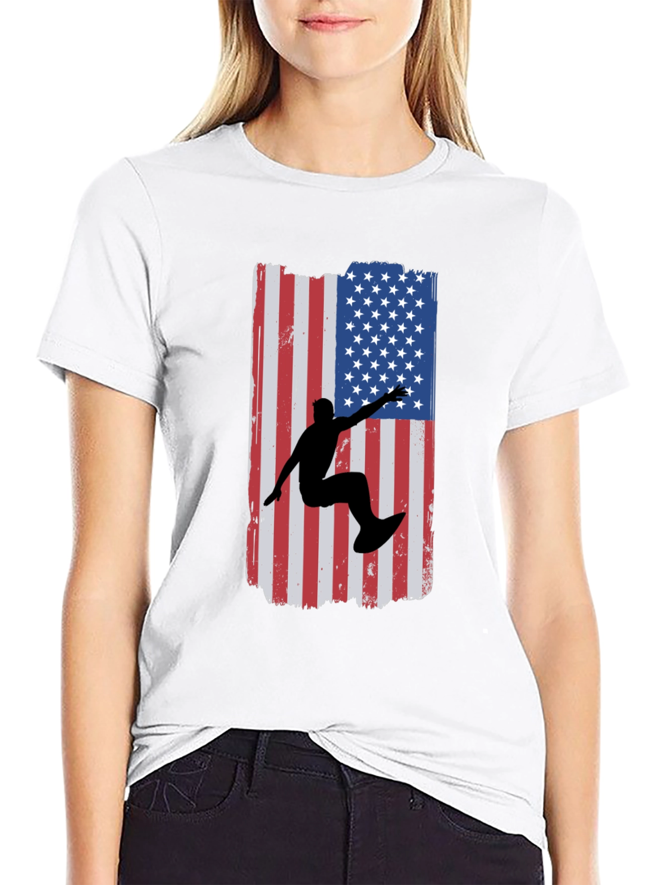 American Surfer Graphic Tee - Black Cotton T-Shirt