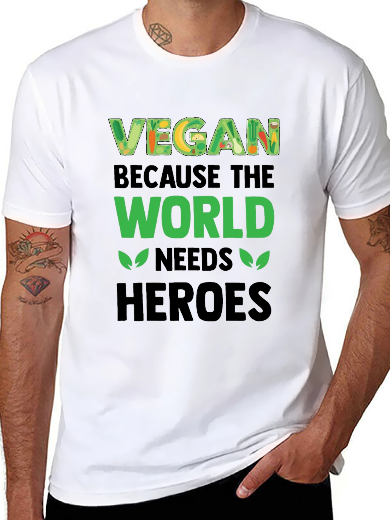 Vegan Hero T-Shirt - Plant-Based Lifestyle Tee