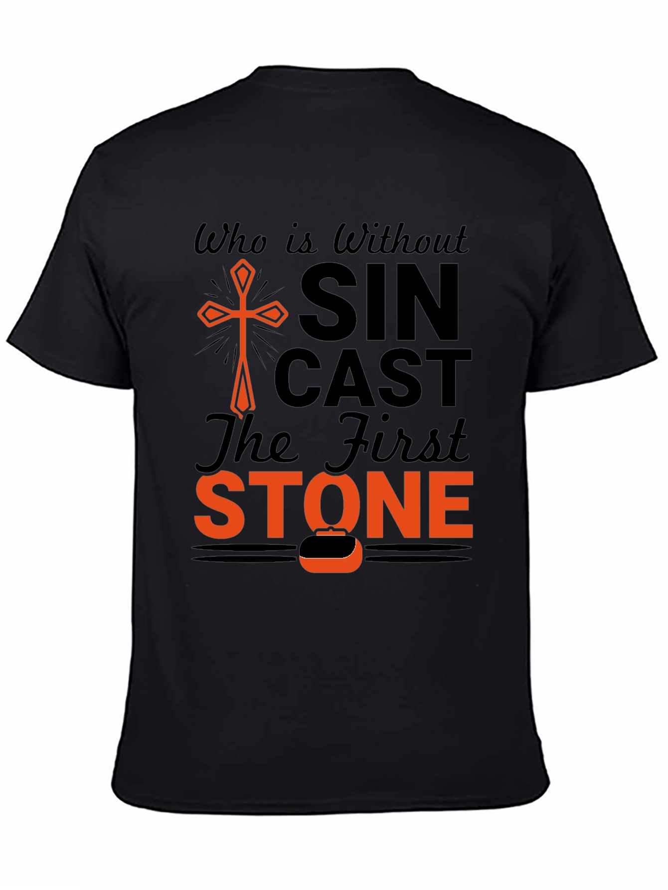 Who is Without Sin T-Shirt - Christian Design