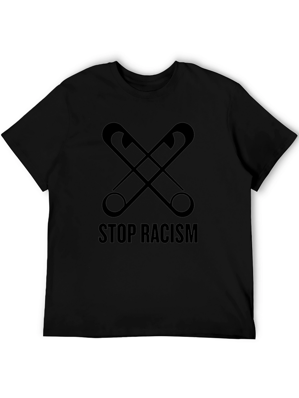 Stop Racism Safety Pin Graphic Tee - Unisex