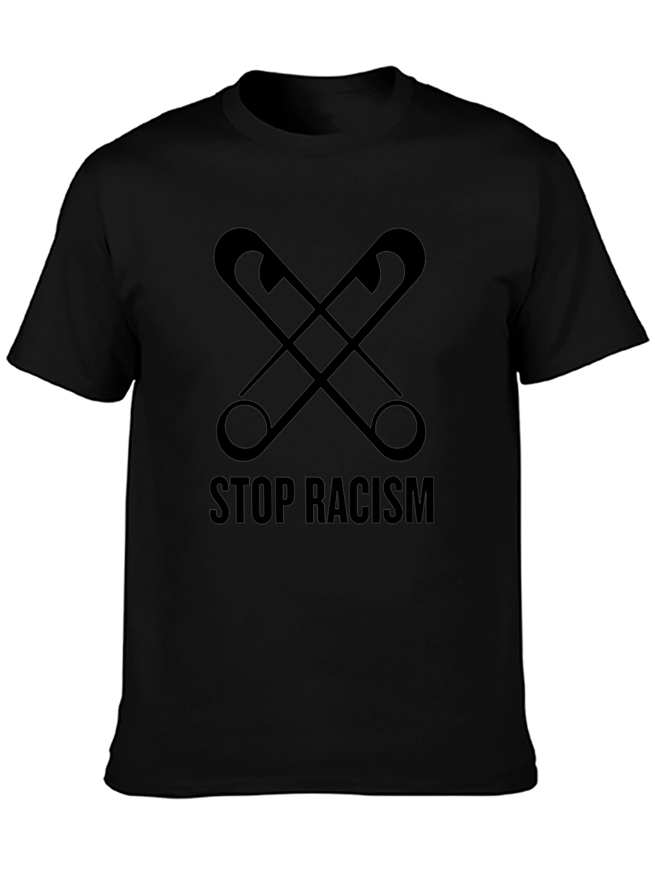 Stop Racism Safety Pin Graphic Tee - Unisex