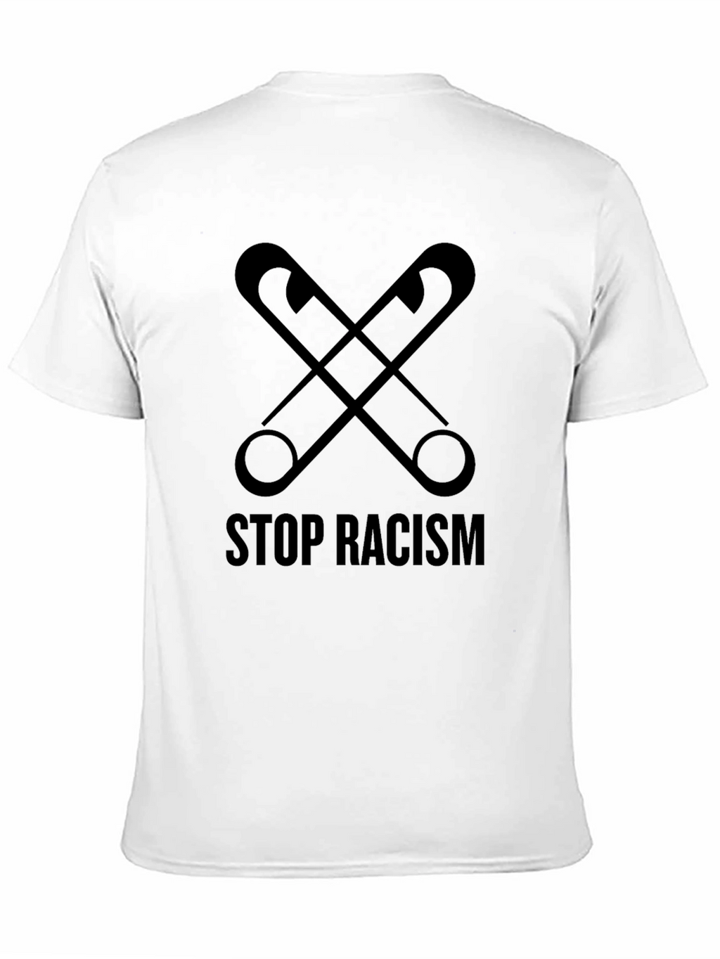 Stop Racism Safety Pin Graphic Tee - Unisex