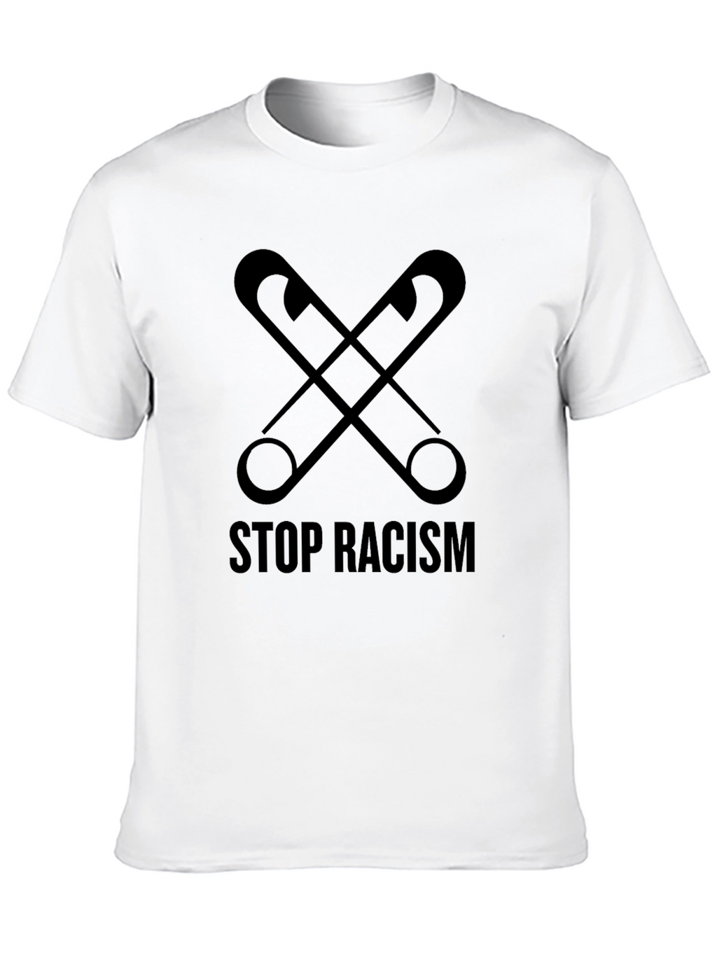 Stop Racism Safety Pin Graphic Tee - Unisex