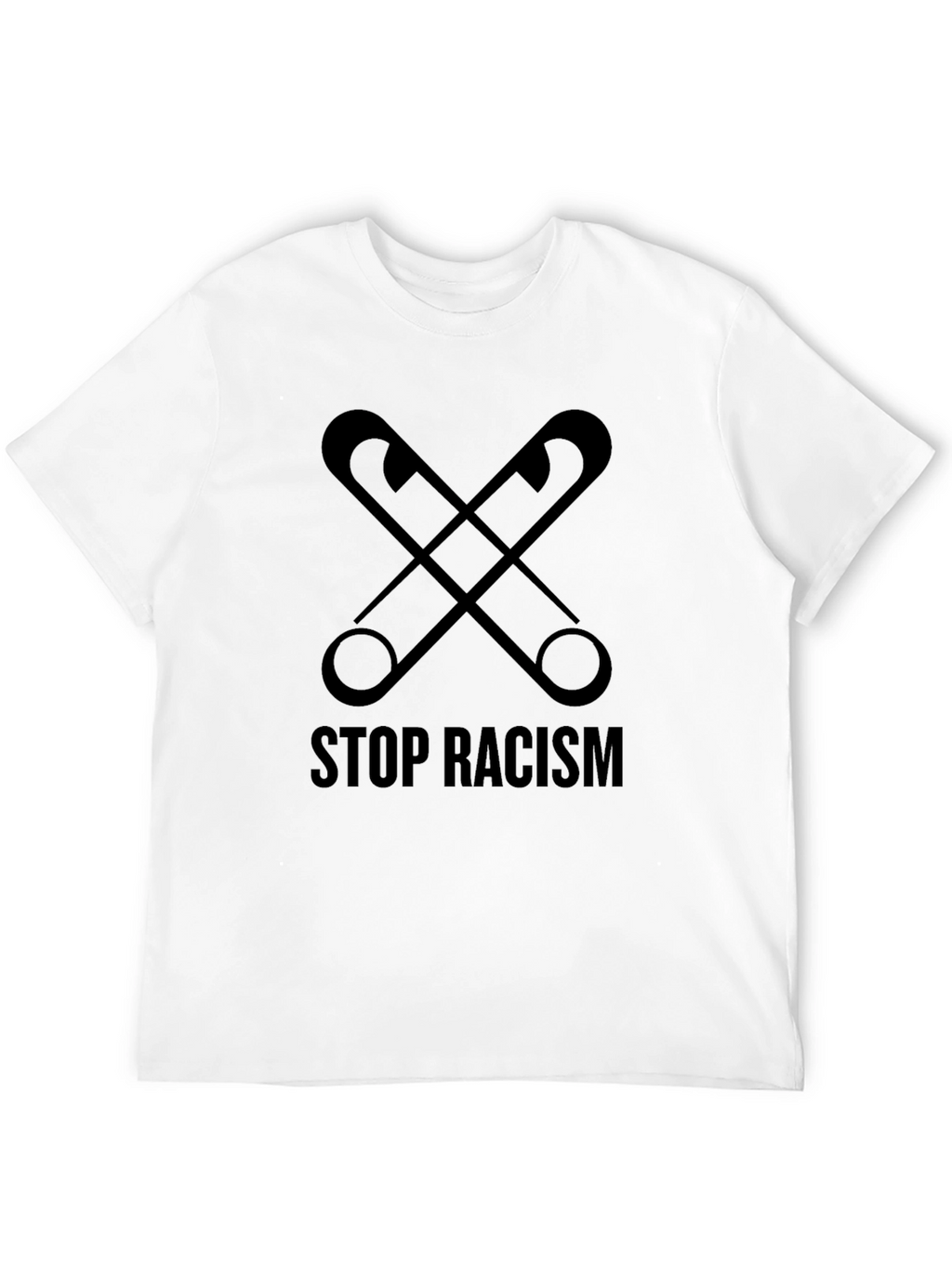 Stop Racism Safety Pin Graphic Tee - Unisex