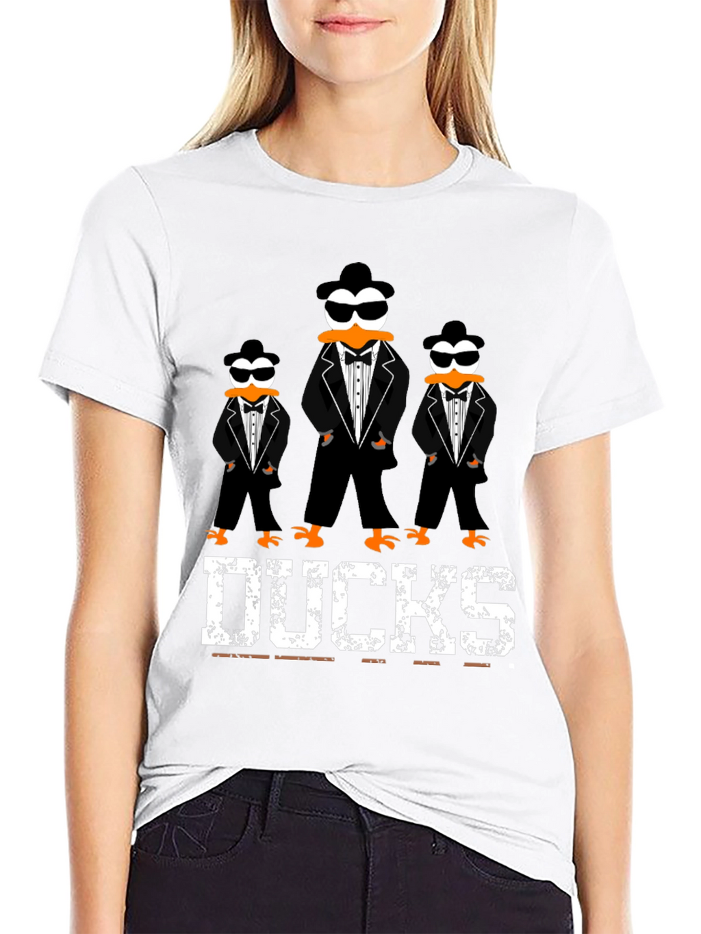 Ducks Tuxedo T-Shirt Cool Graphic Tee