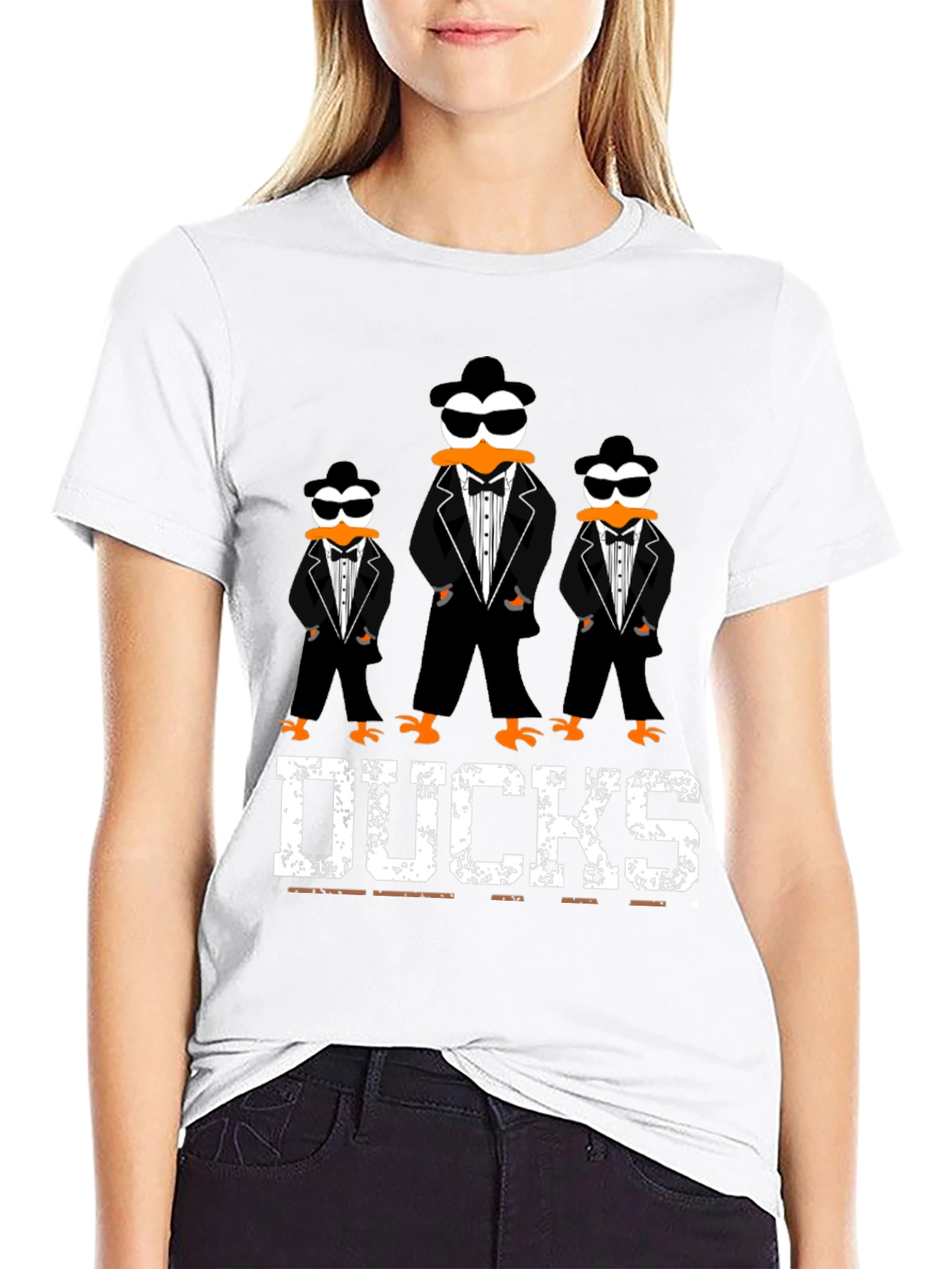 Ducks Tuxedo T-Shirt Cool Graphic Tee