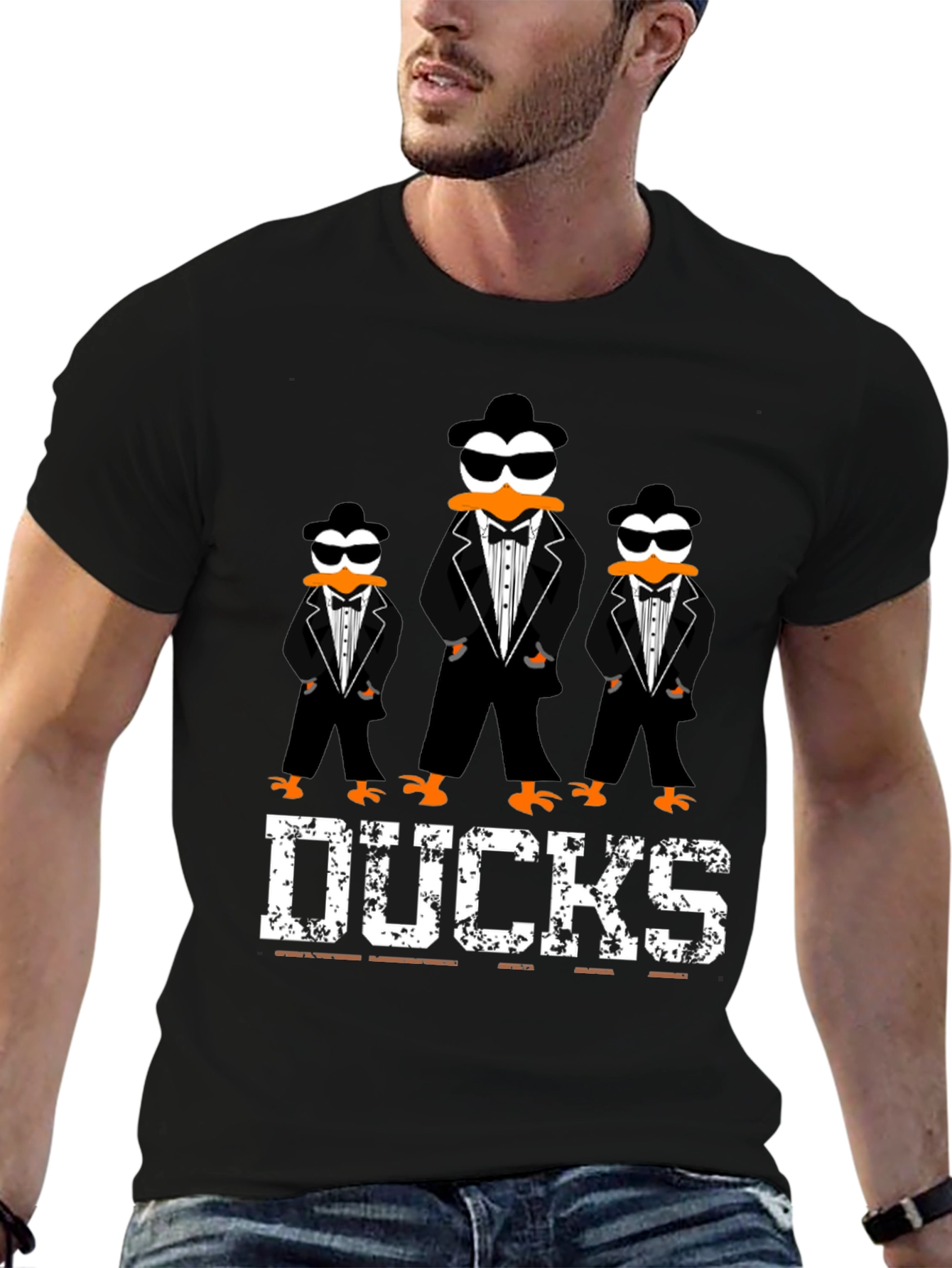 Ducks Tuxedo T-Shirt Cool Graphic Tee