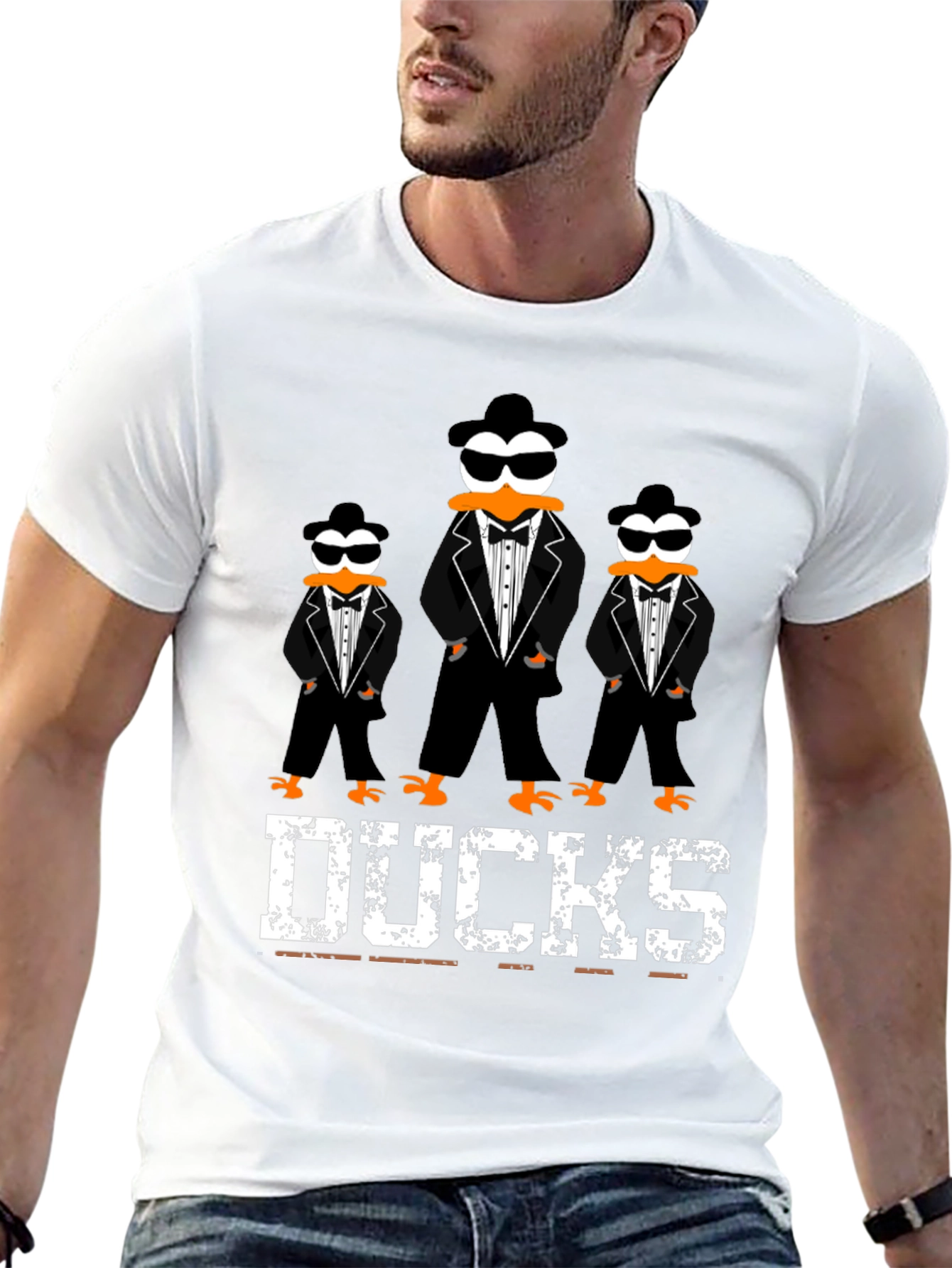 Ducks Tuxedo T-Shirt Cool Graphic Tee