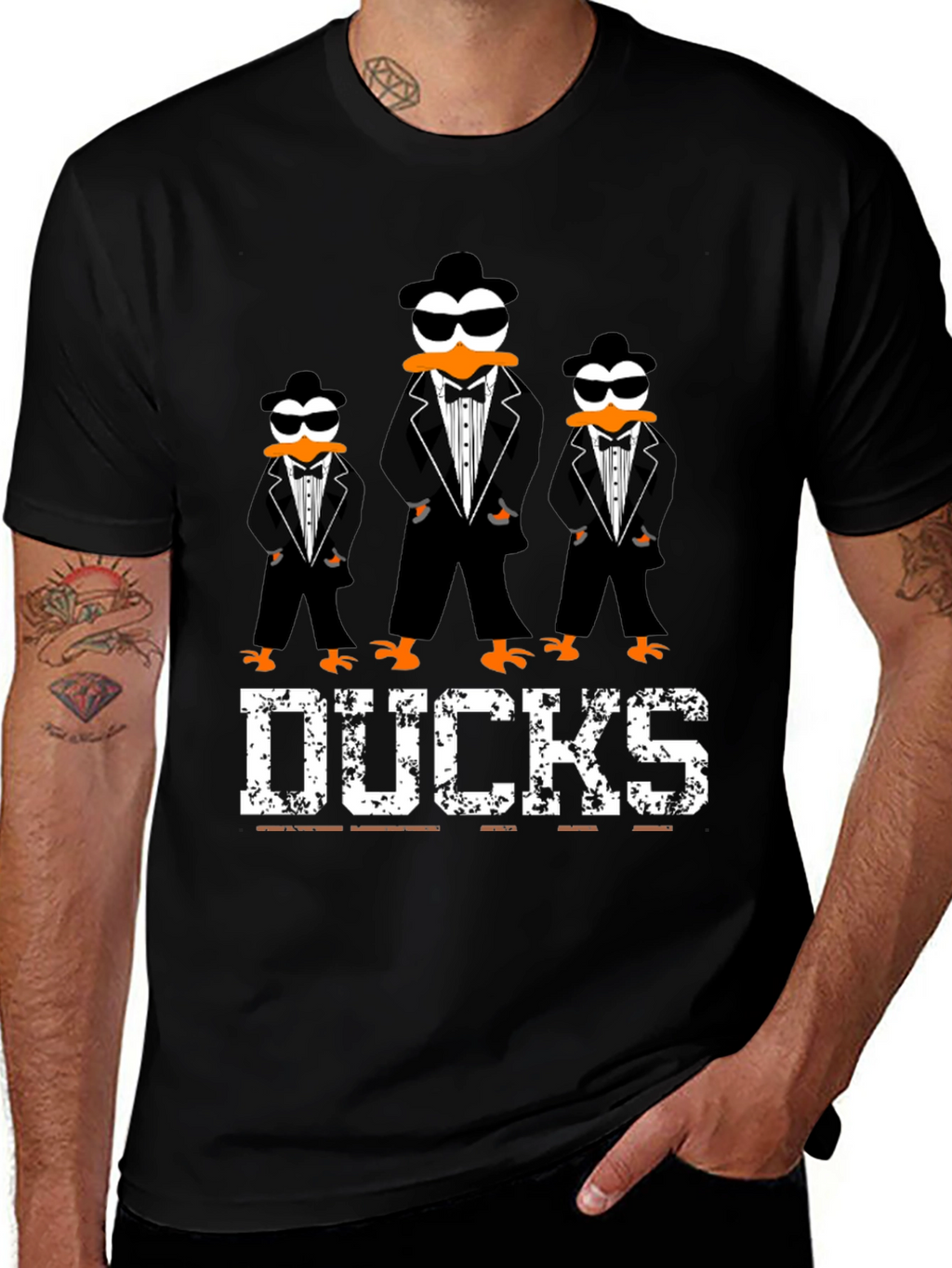 Ducks Tuxedo T-Shirt Cool Graphic Tee