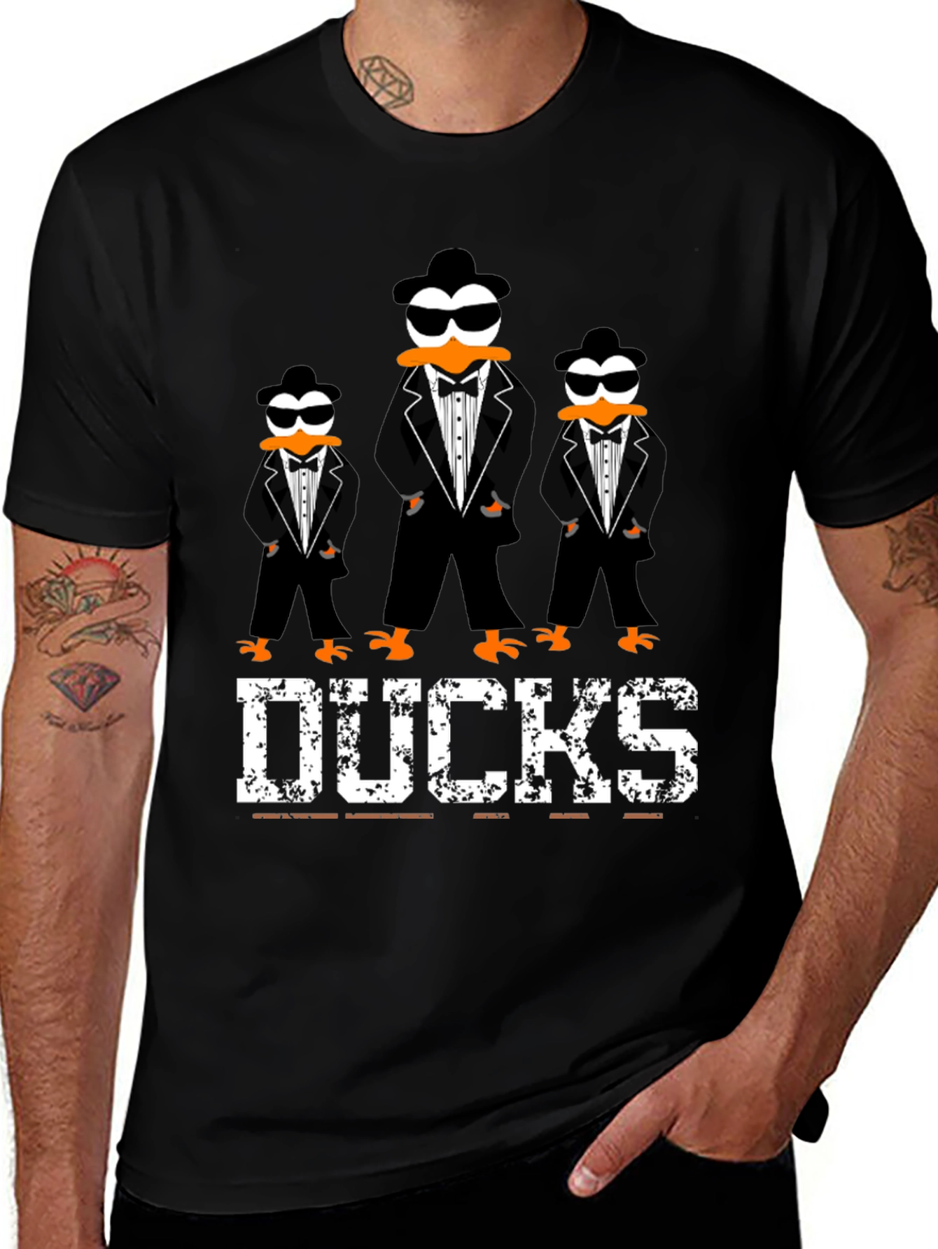 Ducks Tuxedo T-Shirt Cool Graphic Tee