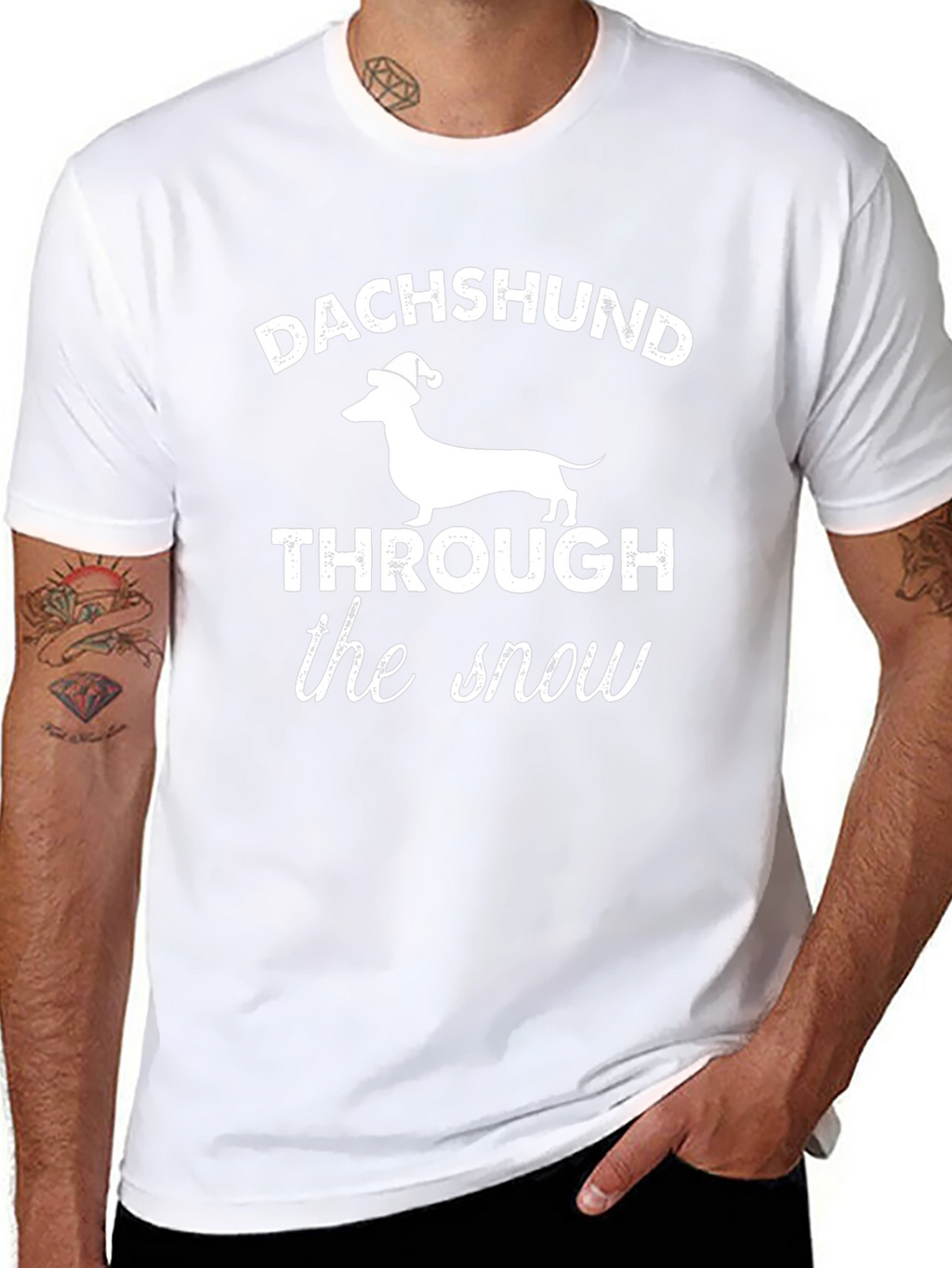 Dachshund Through the Snow Graphic T-Shirt