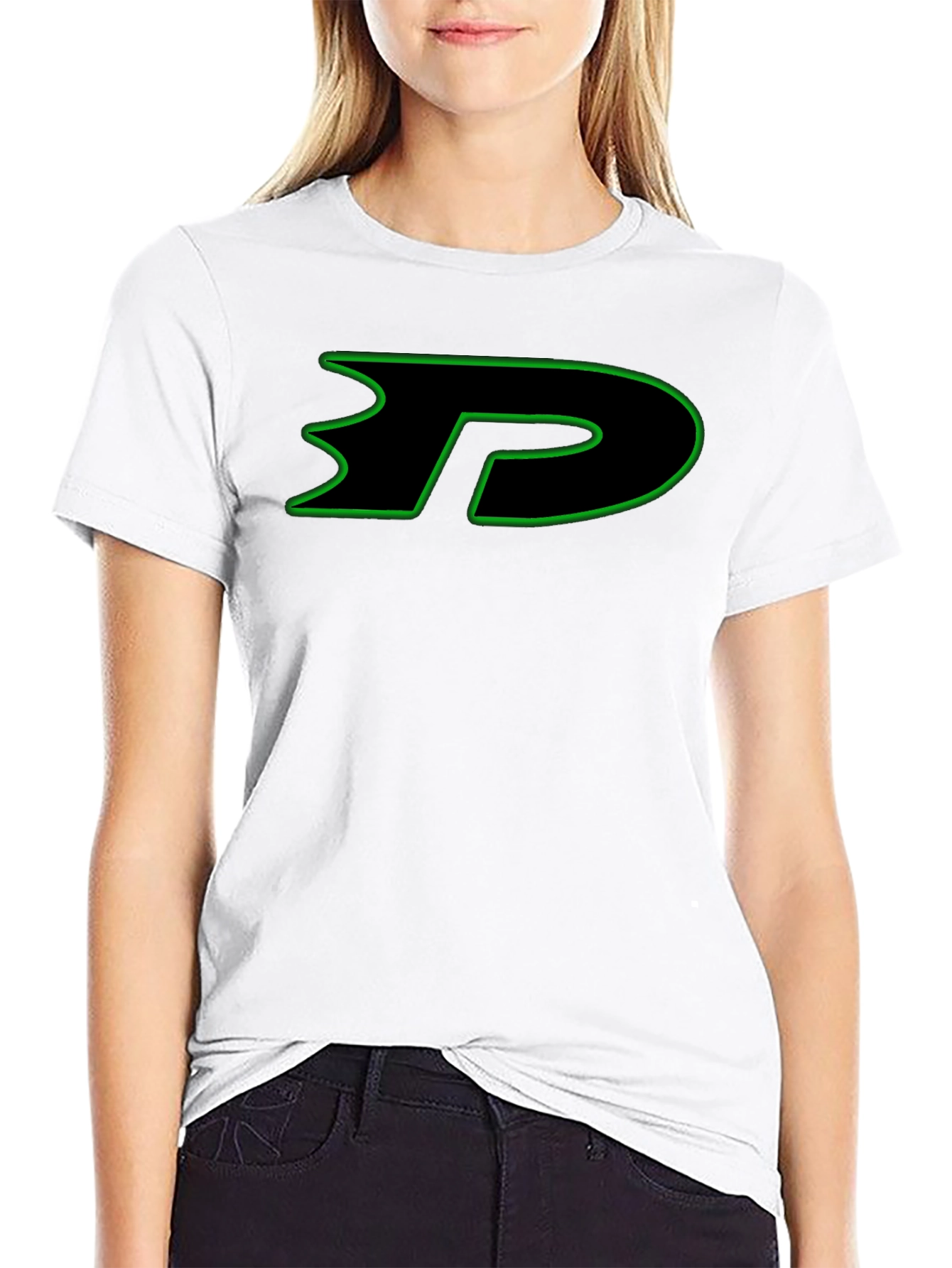 Danny Phantom Logo Black T-Shirt