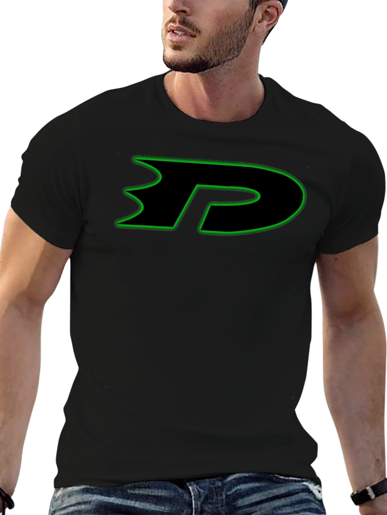 Danny Phantom Logo Black T-Shirt