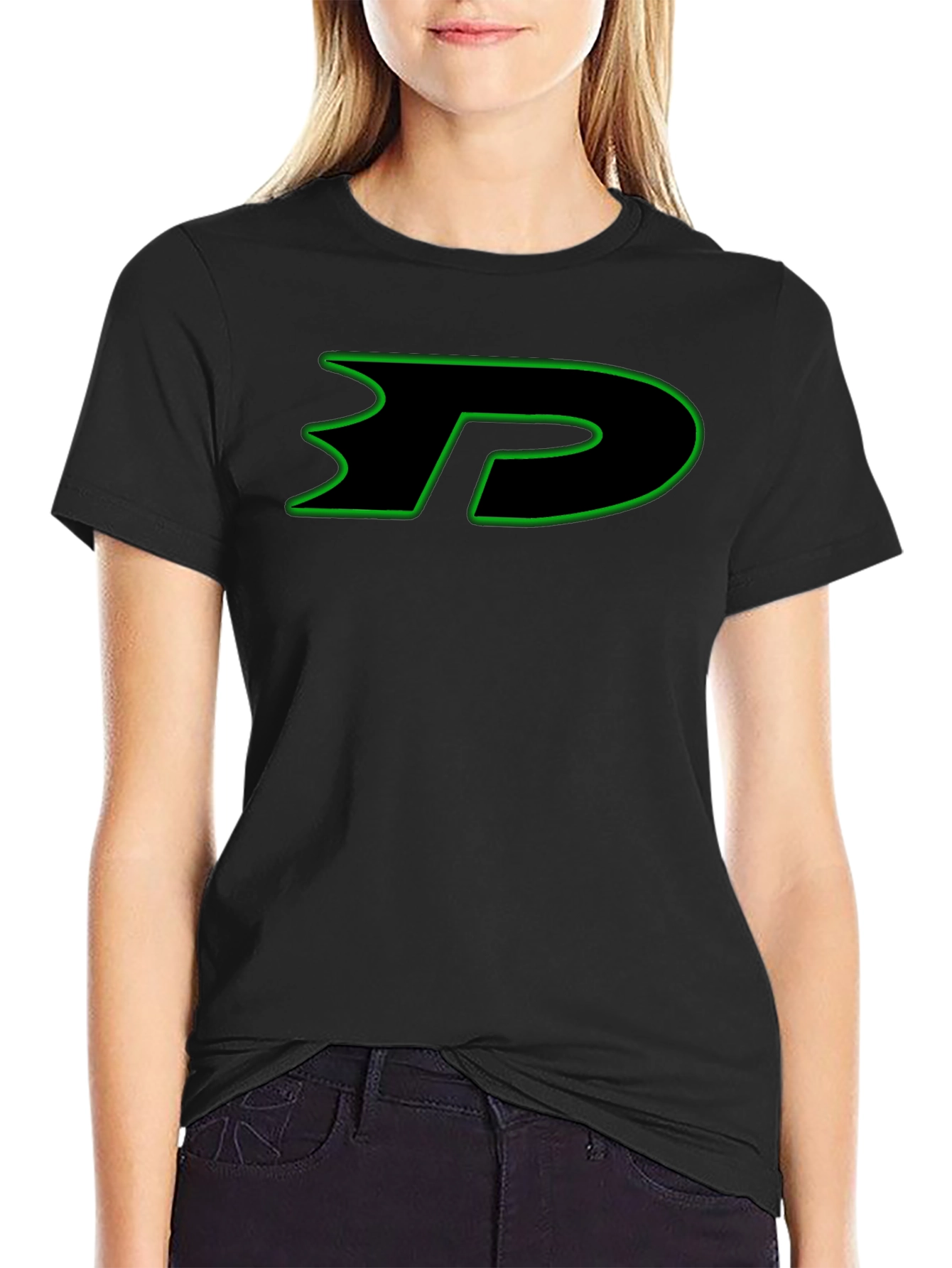 Danny Phantom Logo Black T-Shirt