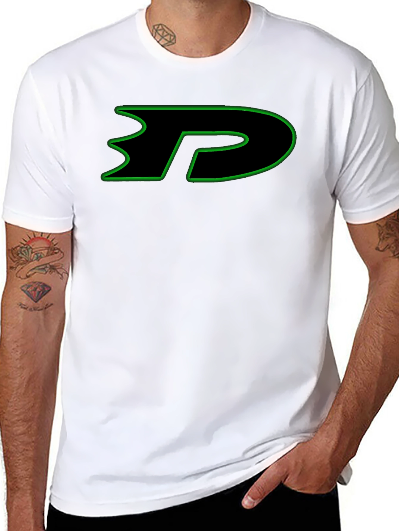 Danny Phantom Logo Black T-Shirt