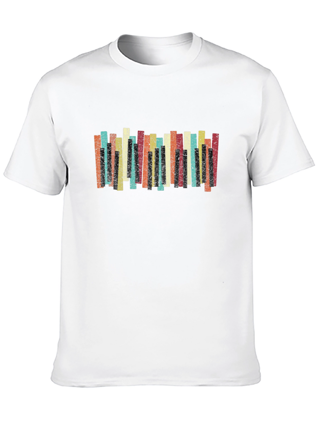 Retro Piano Keys Graphic Tee