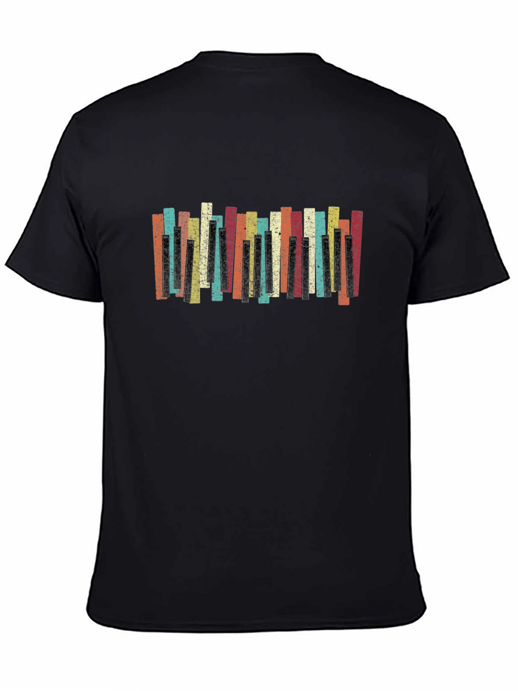 Retro Piano Keys Graphic Tee