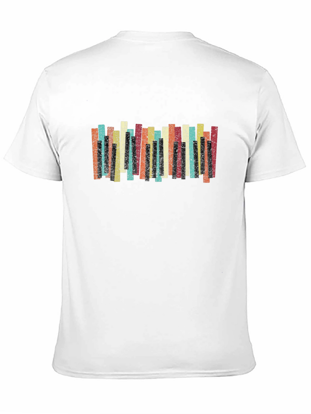Retro Piano Keys Graphic Tee
