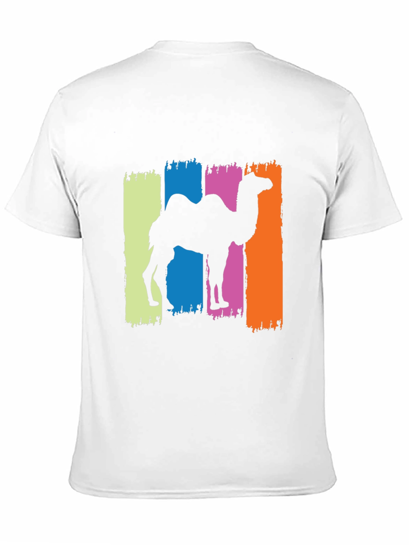 Camel Silhouette Graphic Tee - Black Cotton T-Shirt