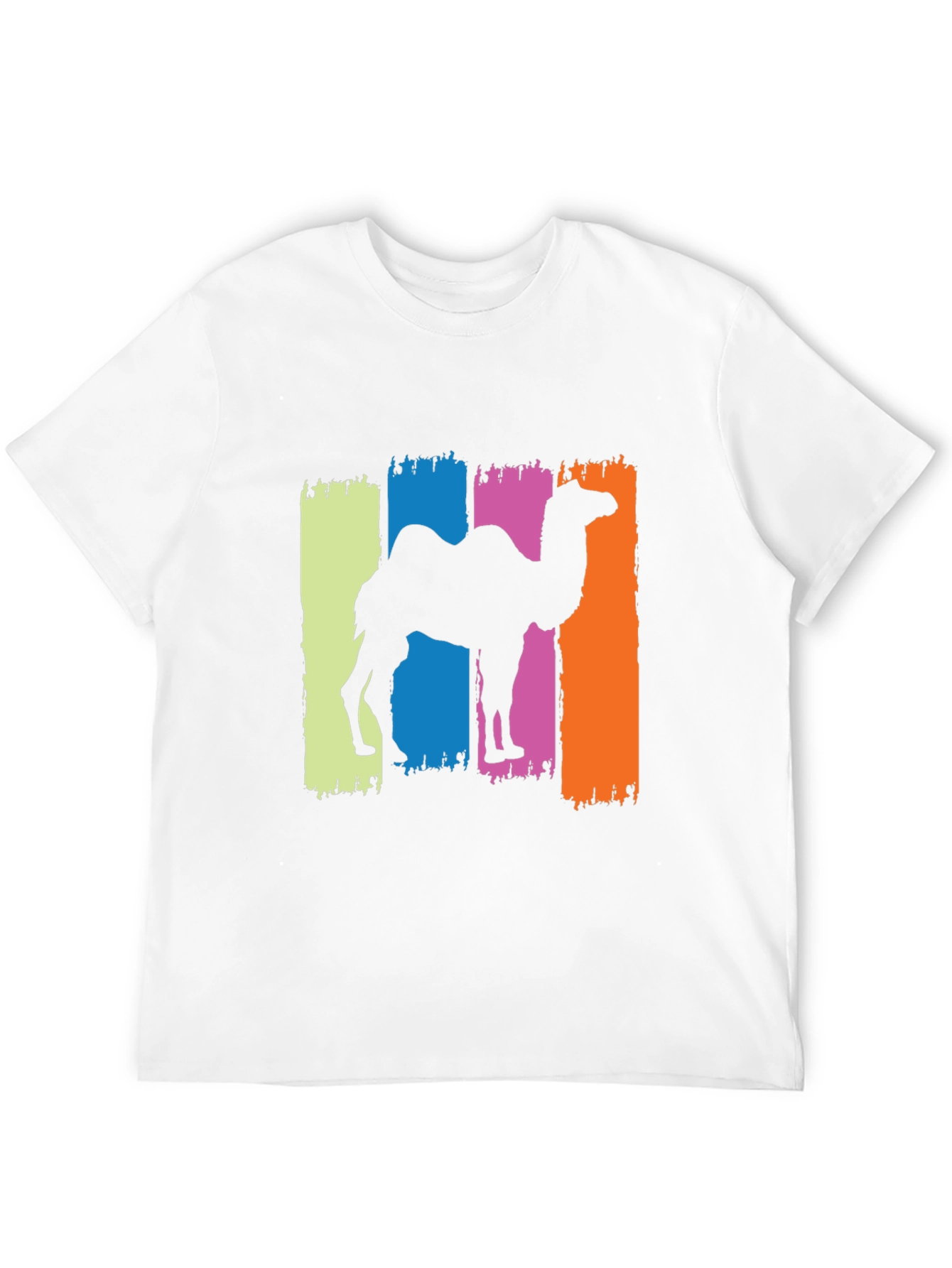 Camel Silhouette Graphic Tee - Black Cotton T-Shirt
