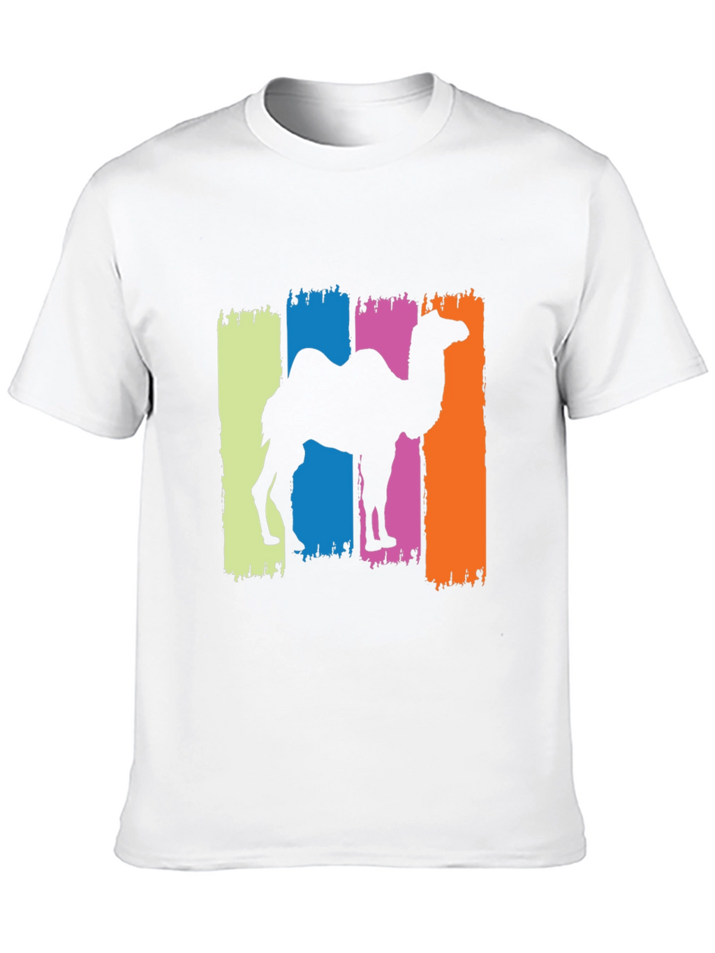 Camel Silhouette Graphic Tee - Black Cotton T-Shirt