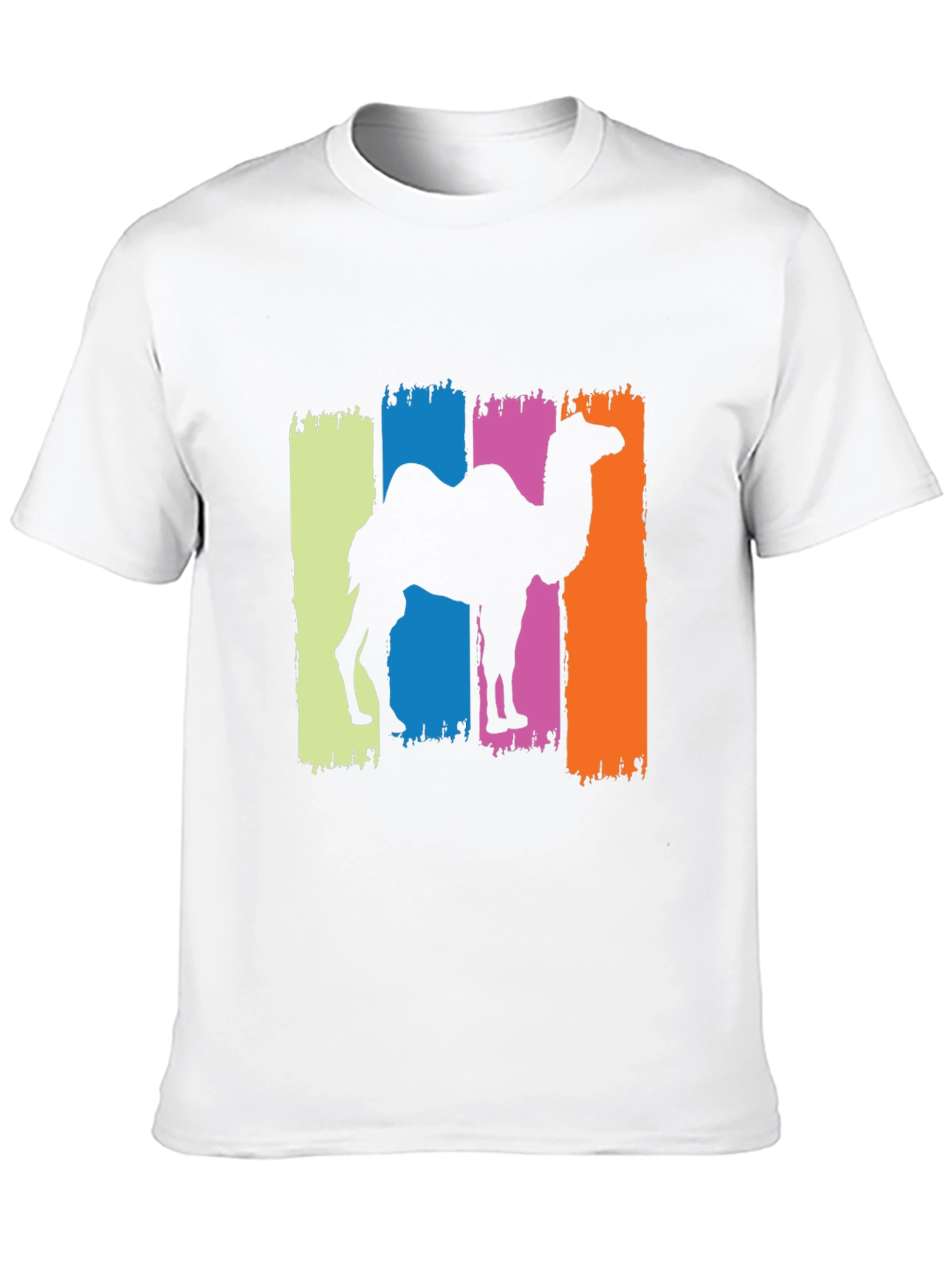 Camel Silhouette Graphic Tee - Black Cotton T-Shirt