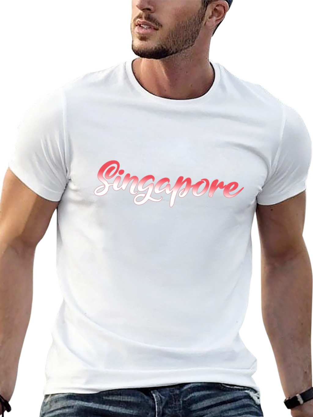 Singapore Graphic Tee - Stylish Black T-Shirt