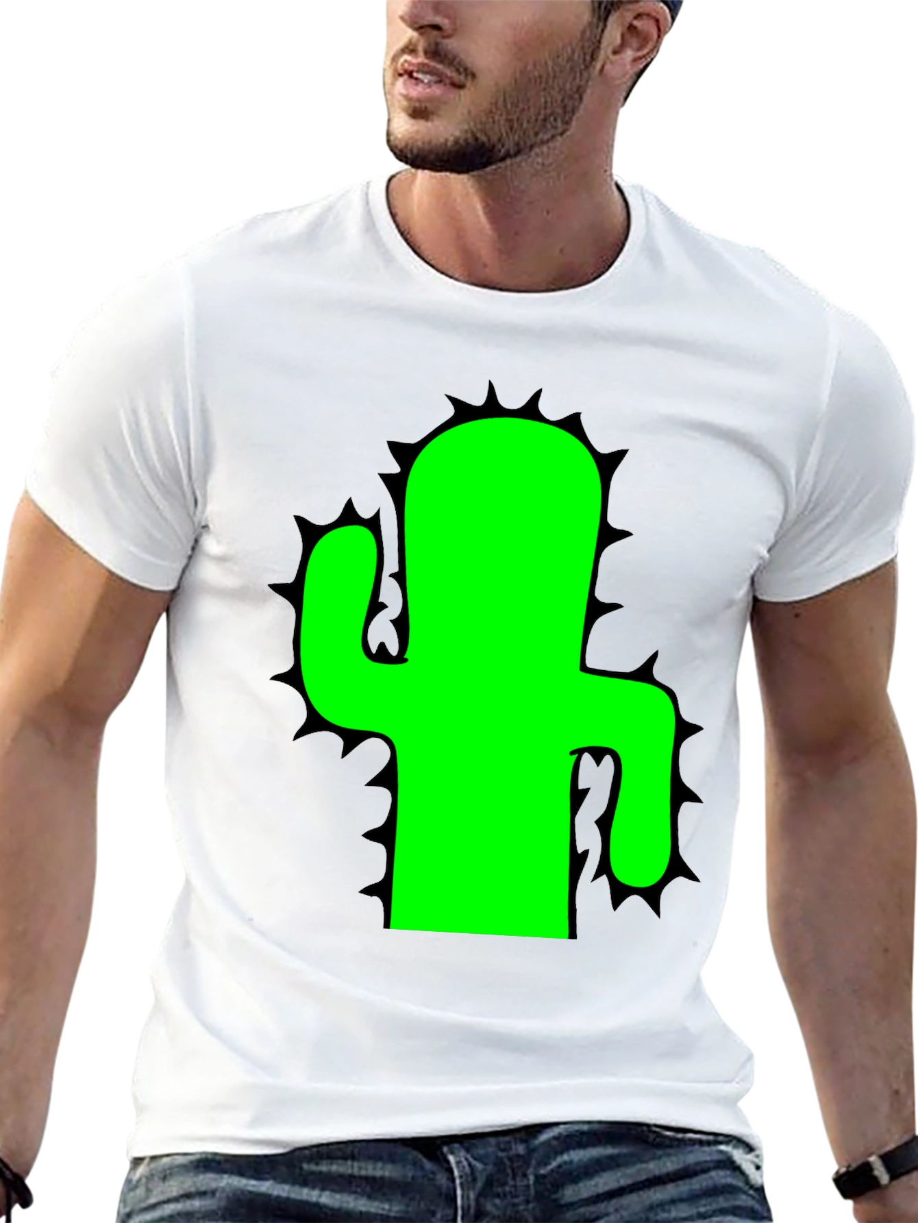 Cactus Graphic T-Shirt - Mens Black Tee