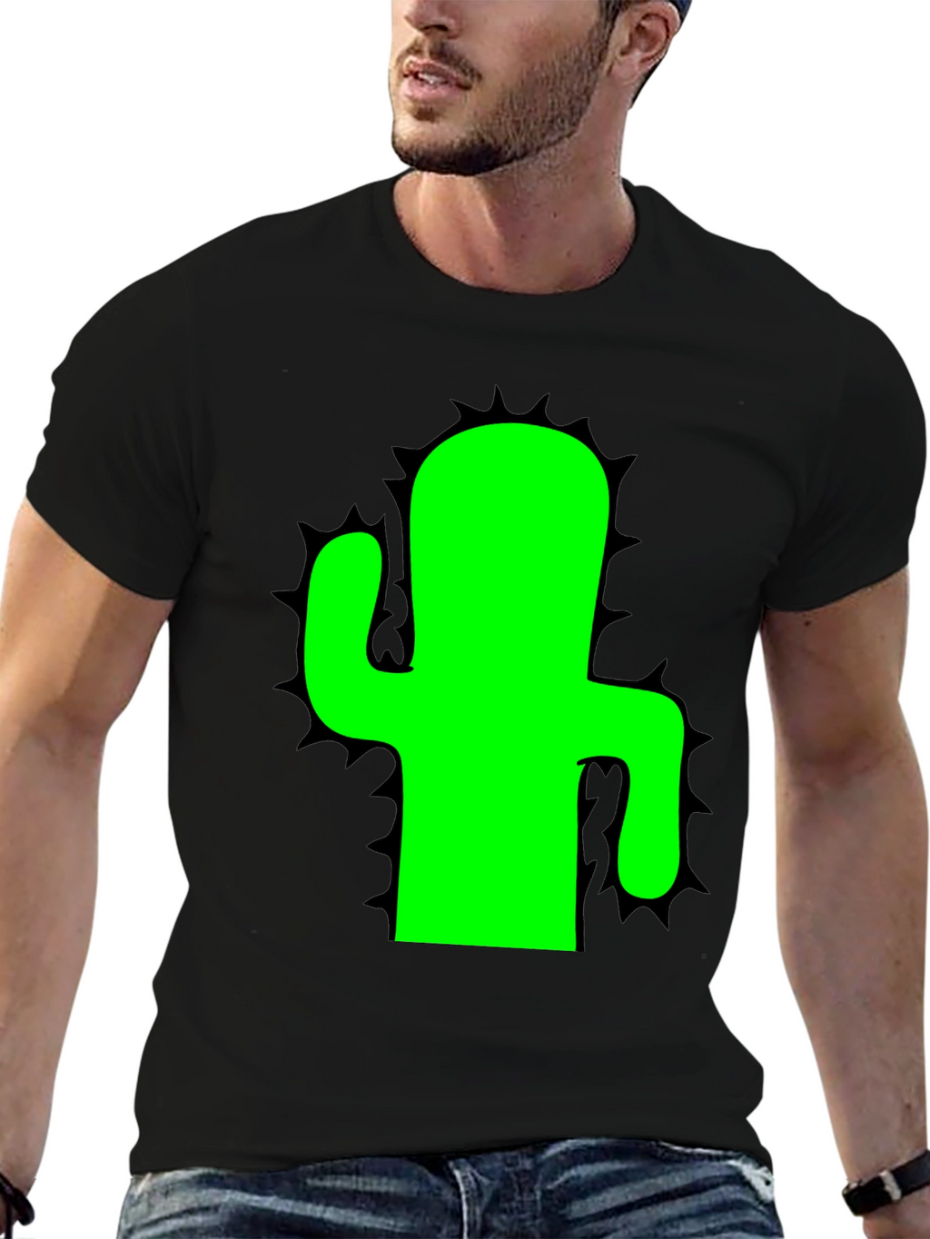Cactus Graphic T-Shirt - Mens Black Tee