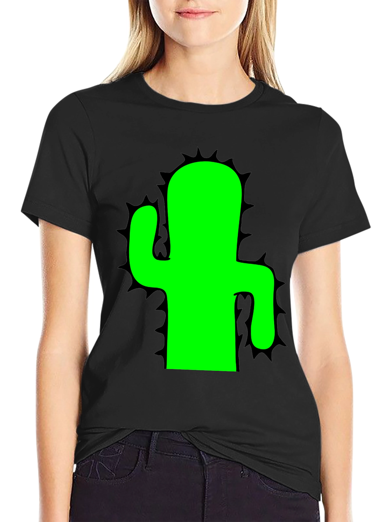 Cactus Graphic T-Shirt - Mens Black Tee