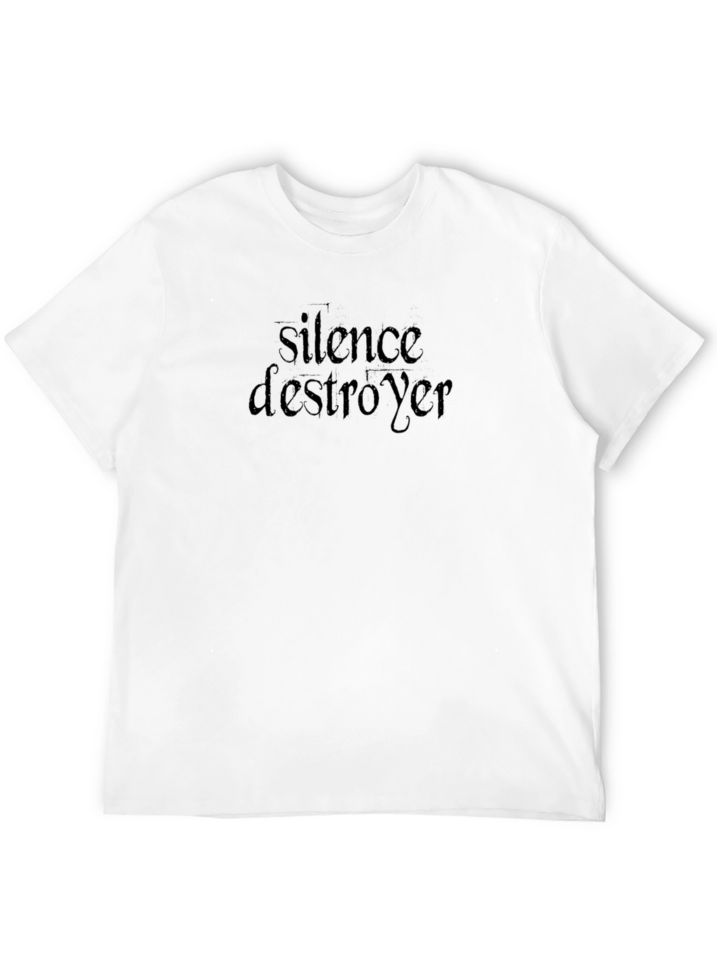 Silence Destroyer Graphic Tee - Stylish Black T-Shirt