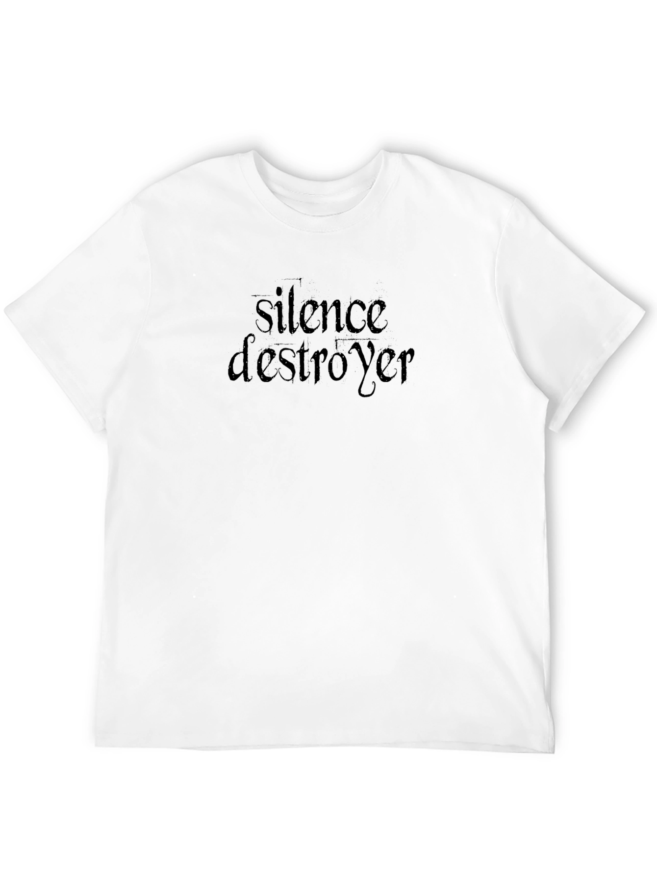 Silence Destroyer Graphic Tee - Stylish Black T-Shirt