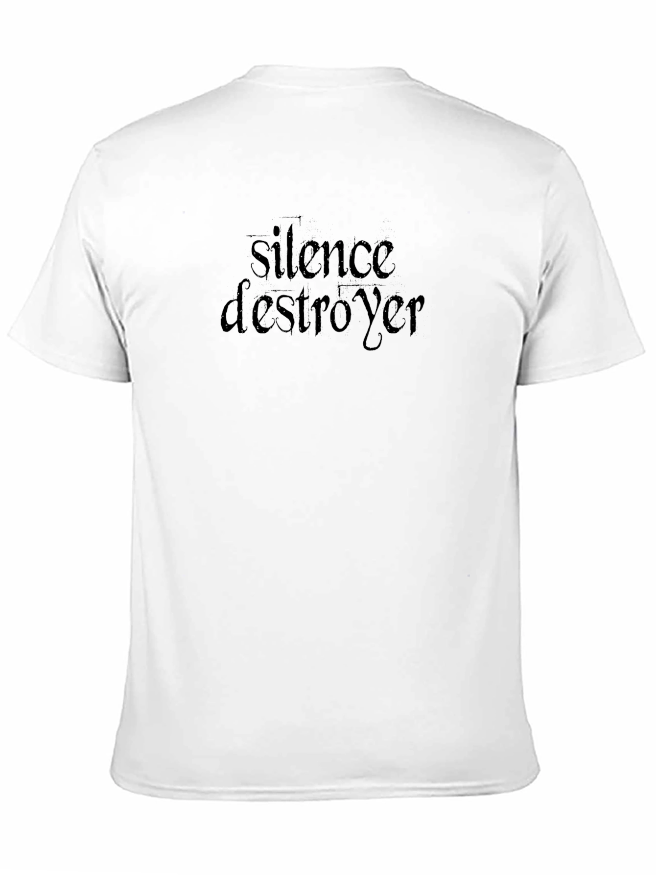 Silence Destroyer Graphic Tee - Stylish Black T-Shirt