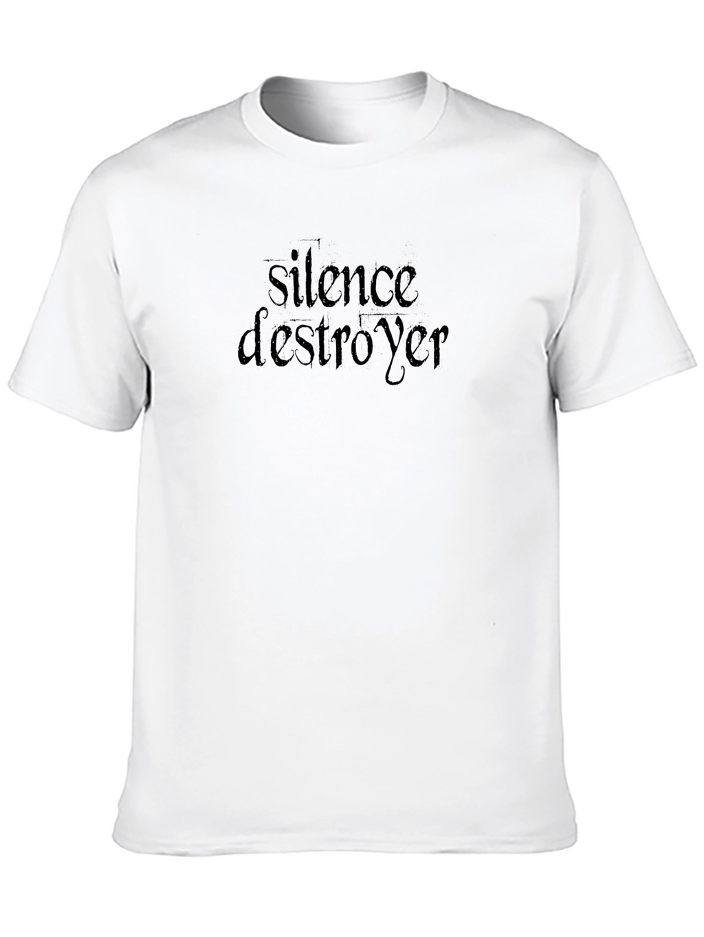 Silence Destroyer Graphic Tee - Stylish Black T-Shirt