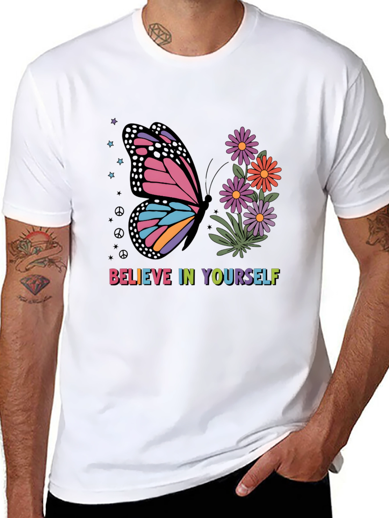 Butterfly Believe in Yourself Graphic Tee