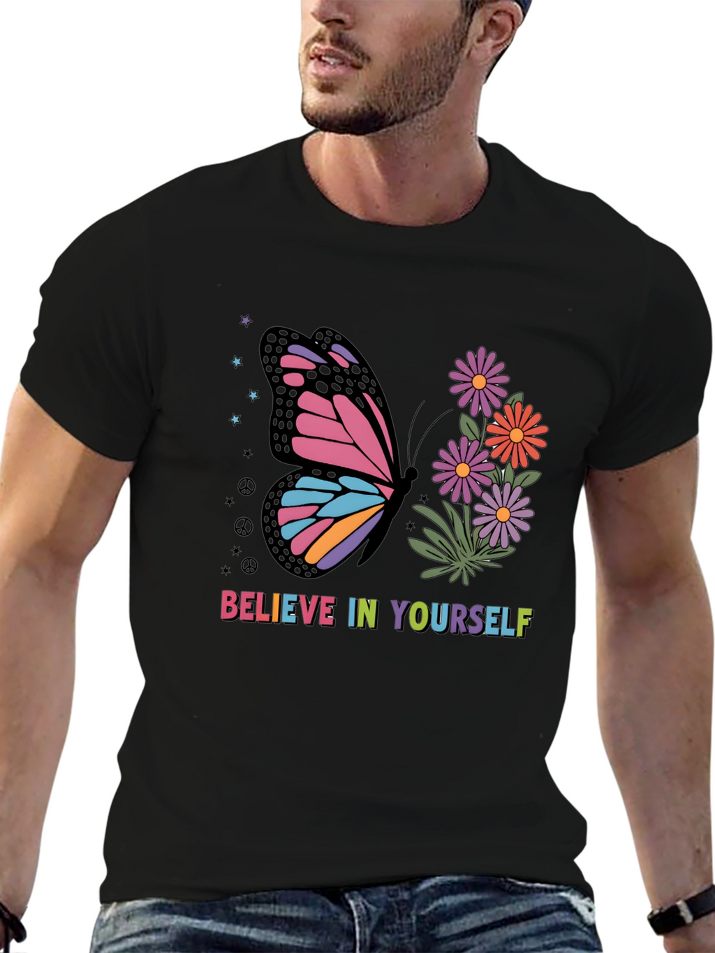 Butterfly Believe in Yourself Graphic Tee