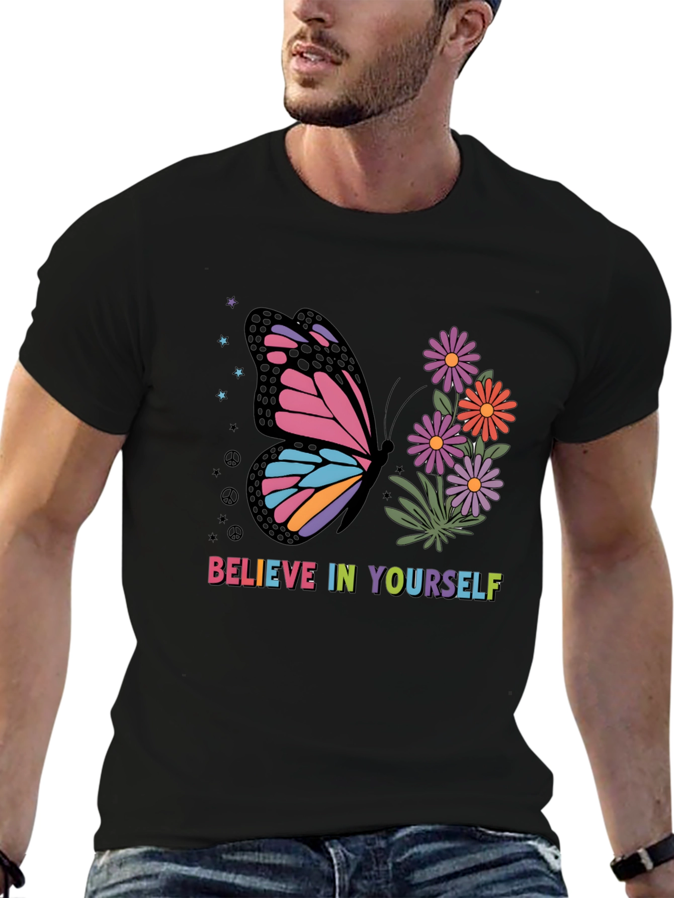 Butterfly Believe in Yourself Graphic Tee