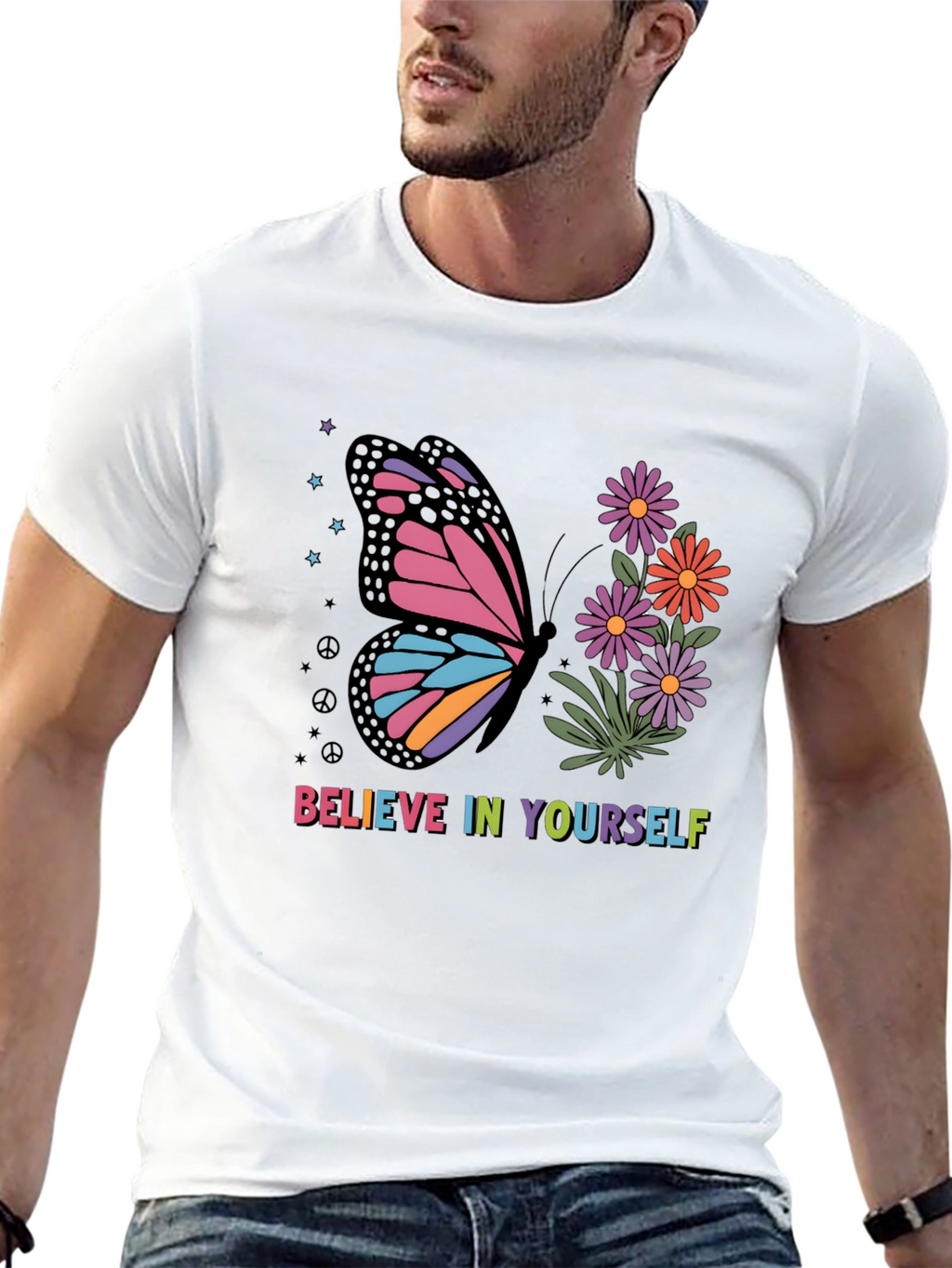 Butterfly Believe in Yourself Graphic Tee